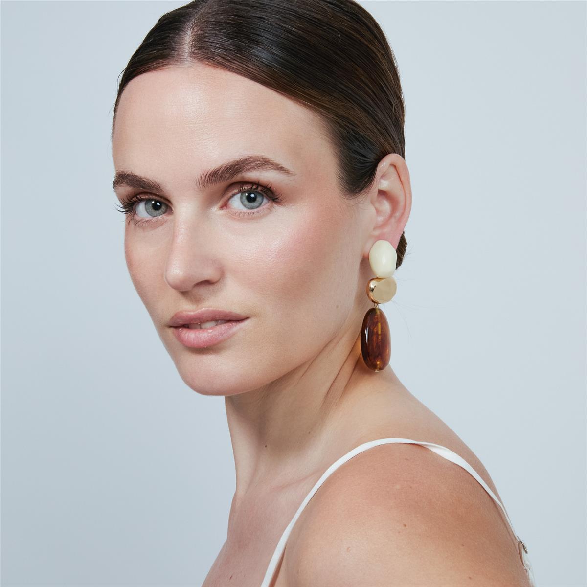 Zulis earrings with 18k yellow gold finish - Zulis