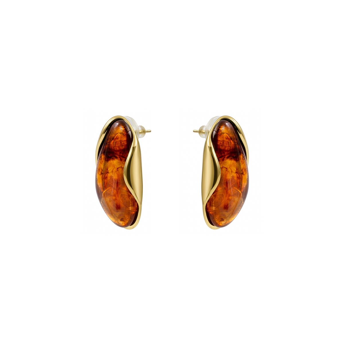 Chisab Earrings 18k Yellow Gold Finish - Chisab