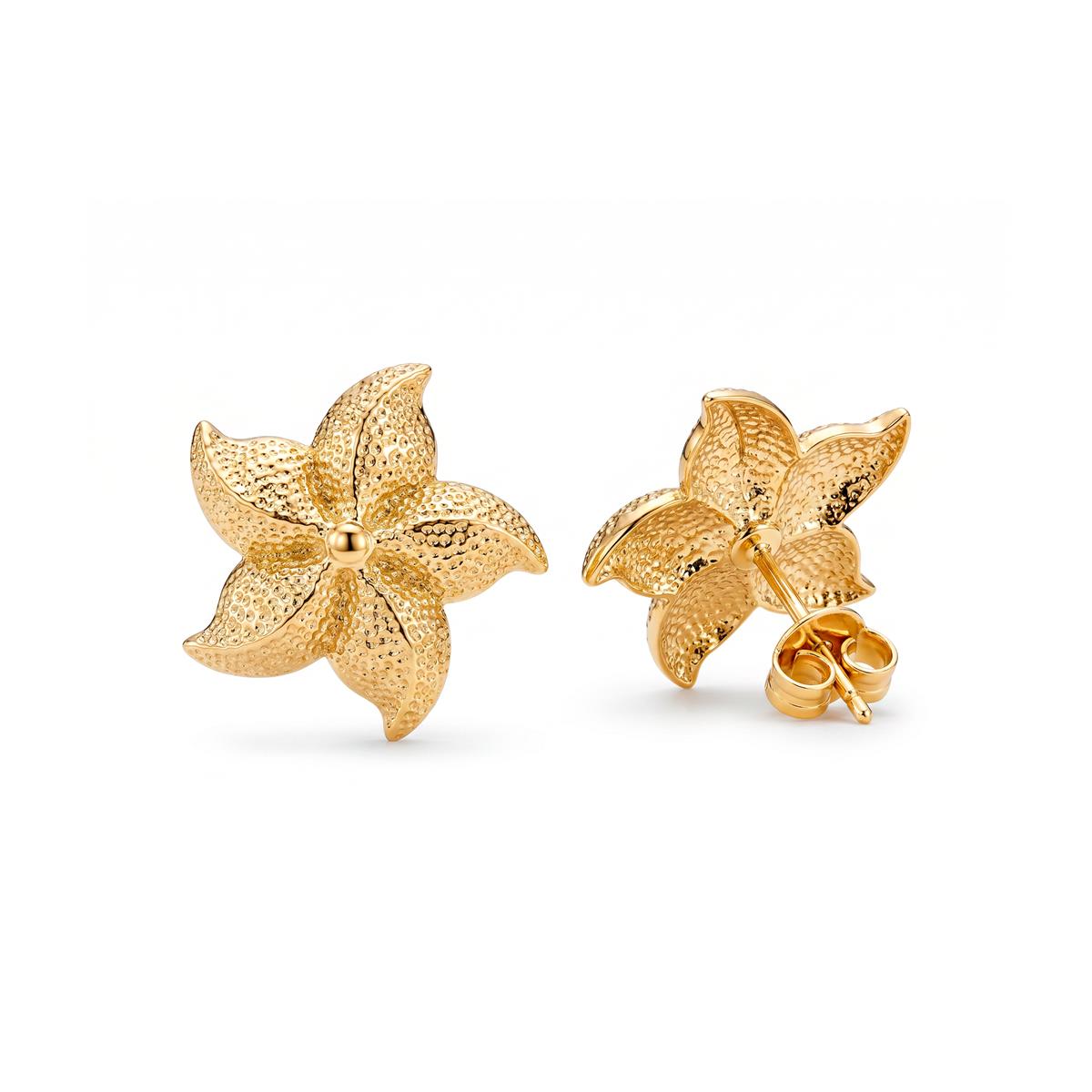 Pendientes She acabado oro amarillo 18k - She
