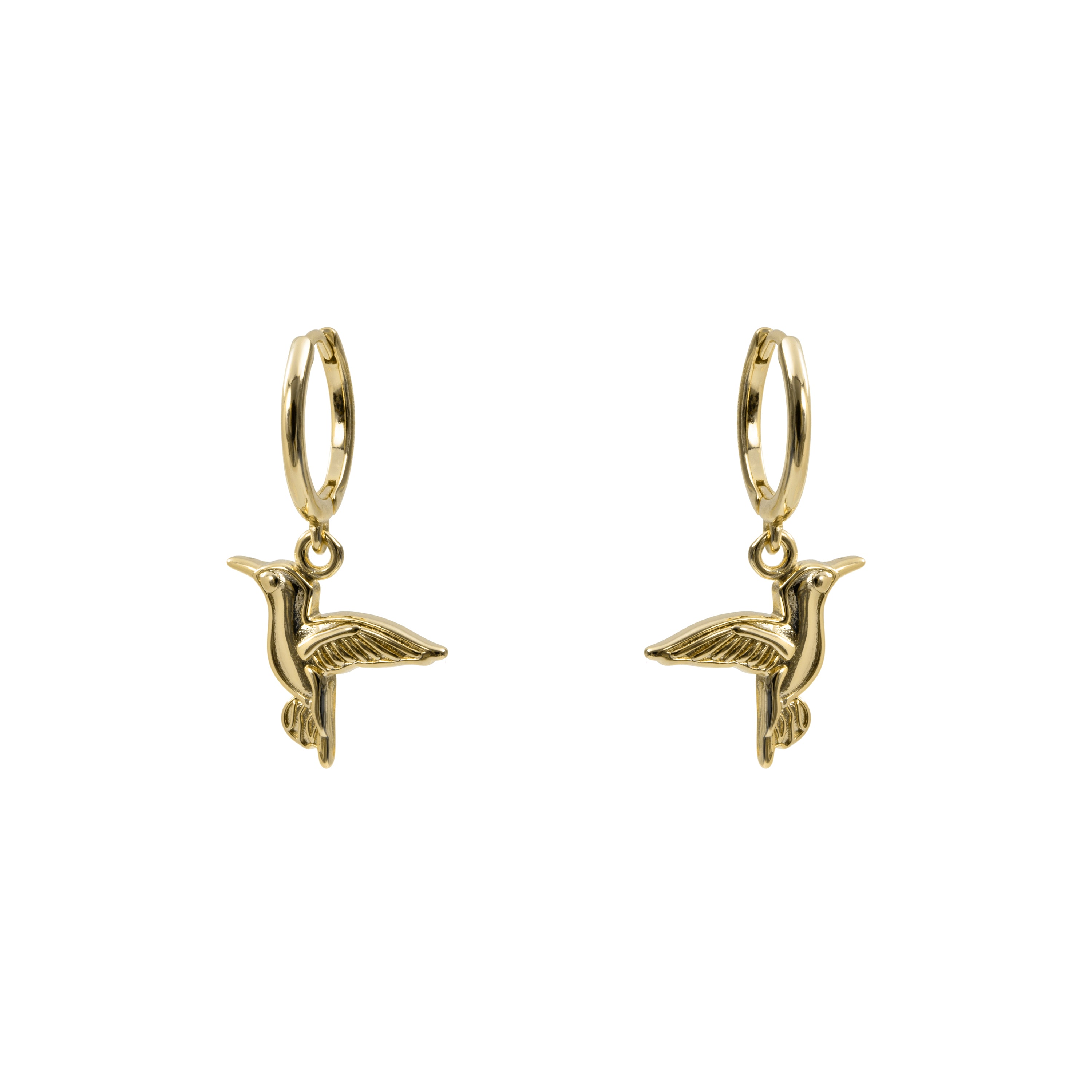 Pendientes acabado en oro amarillo de 18k - Krat