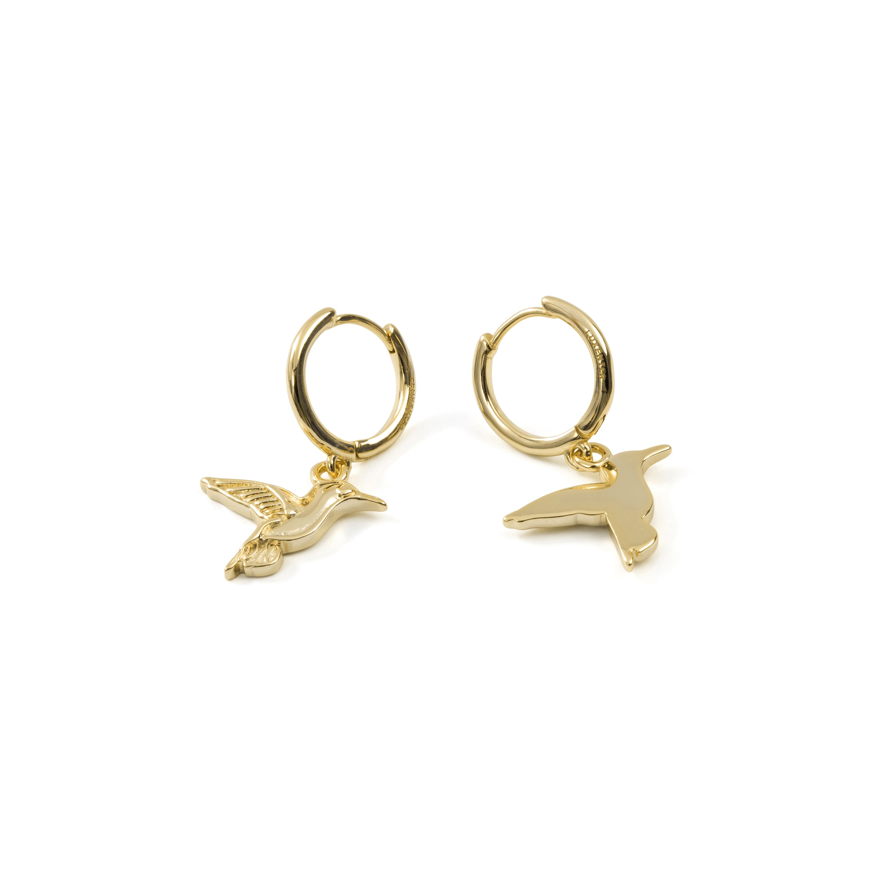 Pendientes acabado en oro amarillo de 18k - Krat