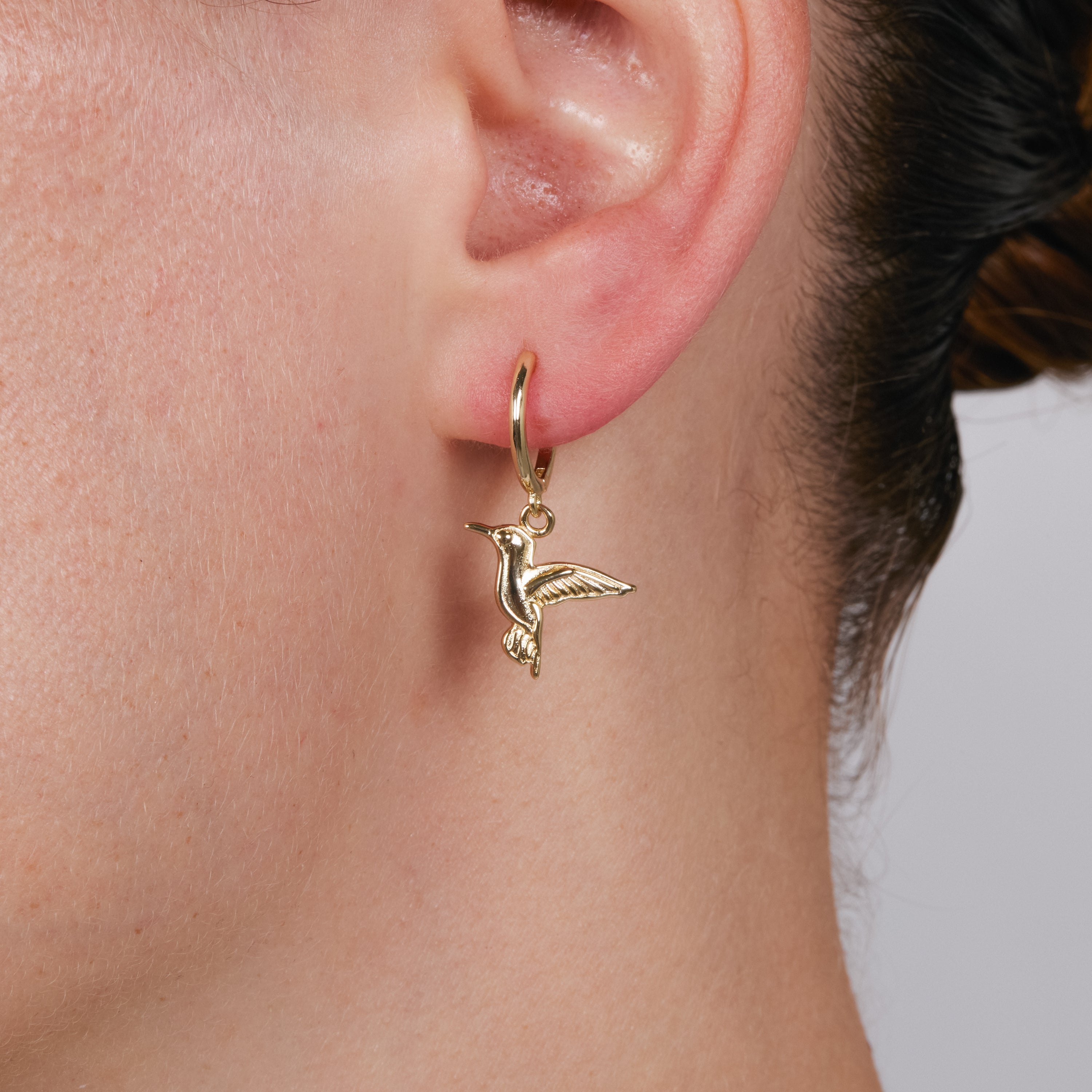Pendientes acabado en oro amarillo de 18k - Krat