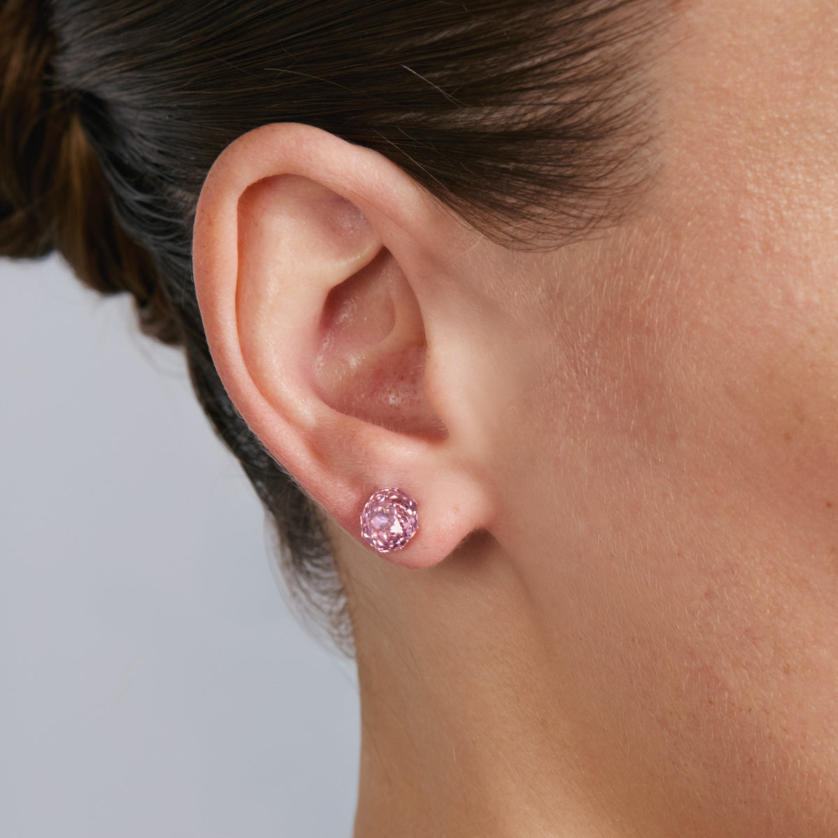 Orecchini in zirconia rubino con finitura in oro giallo 18k - Lisath