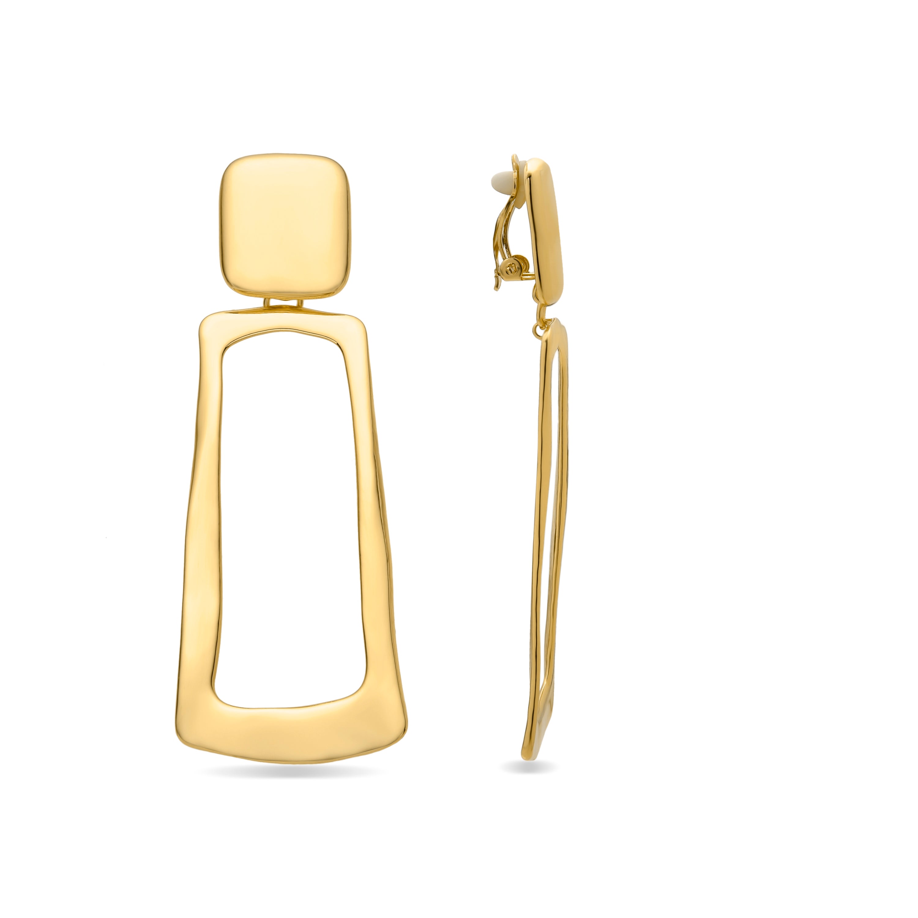 Dranem earrings finished in 18k yellow gold