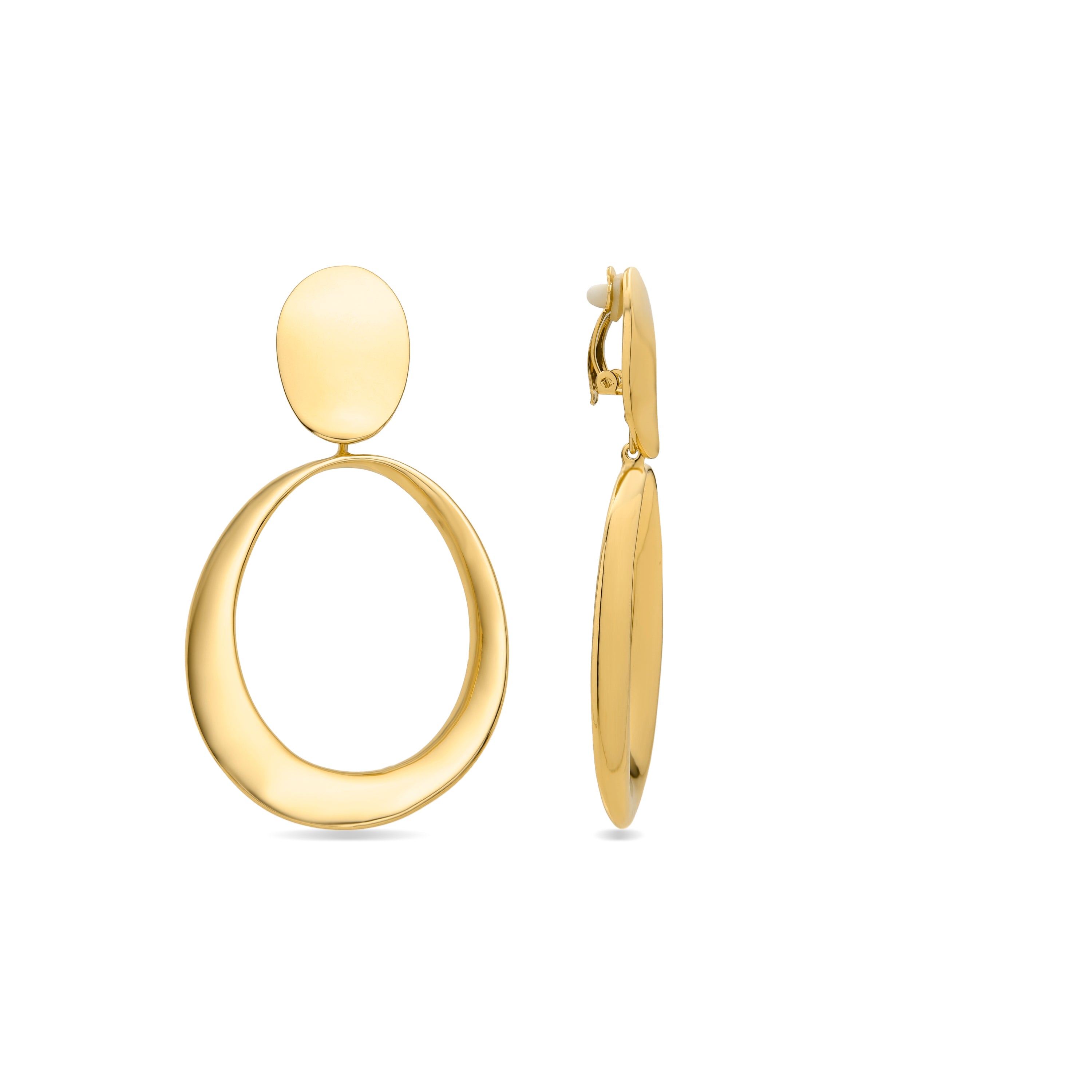 Boucles d'oreilles finition or jaune 18K - Elnath