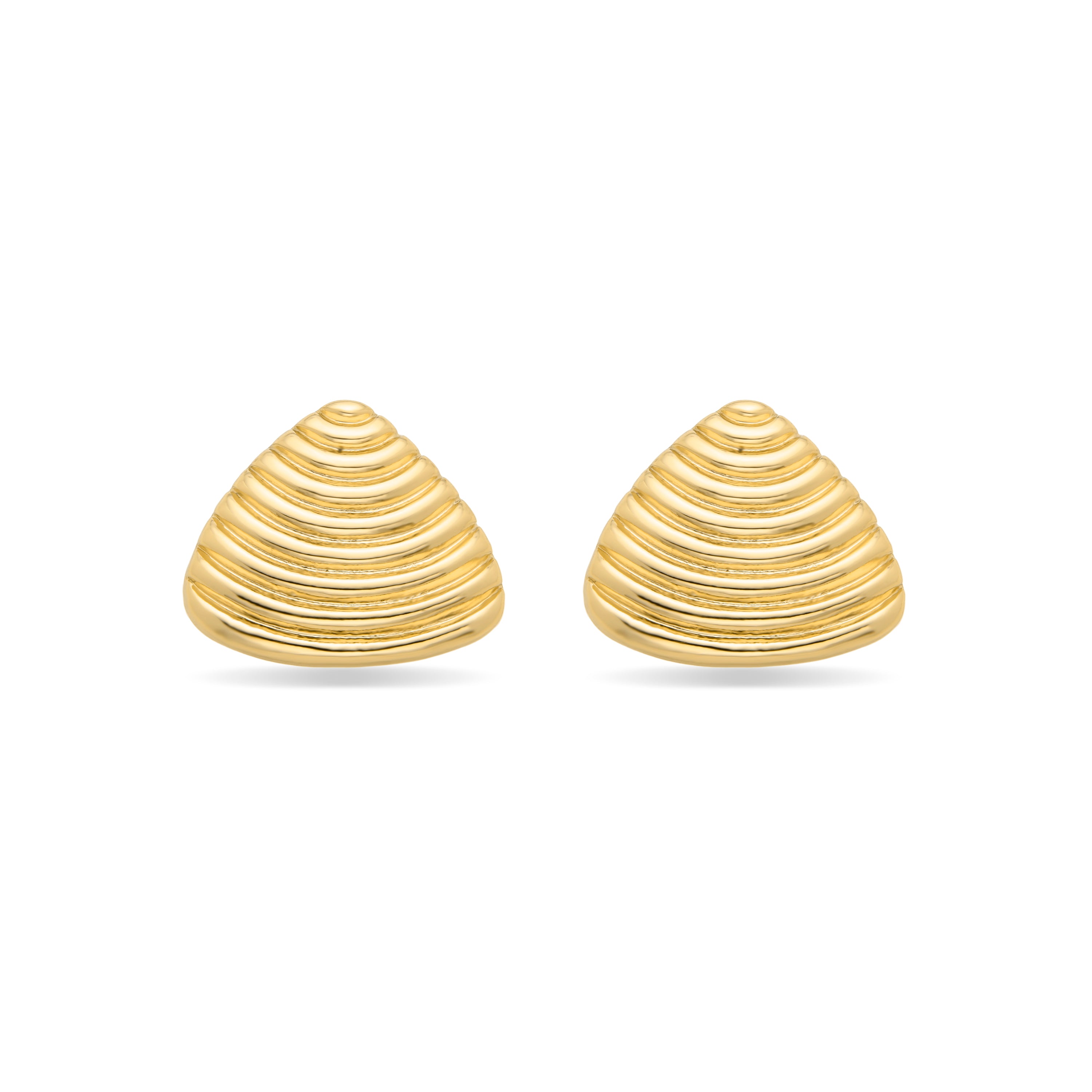 Boucles d'oreilles finition or jaune 18K - Caimiz