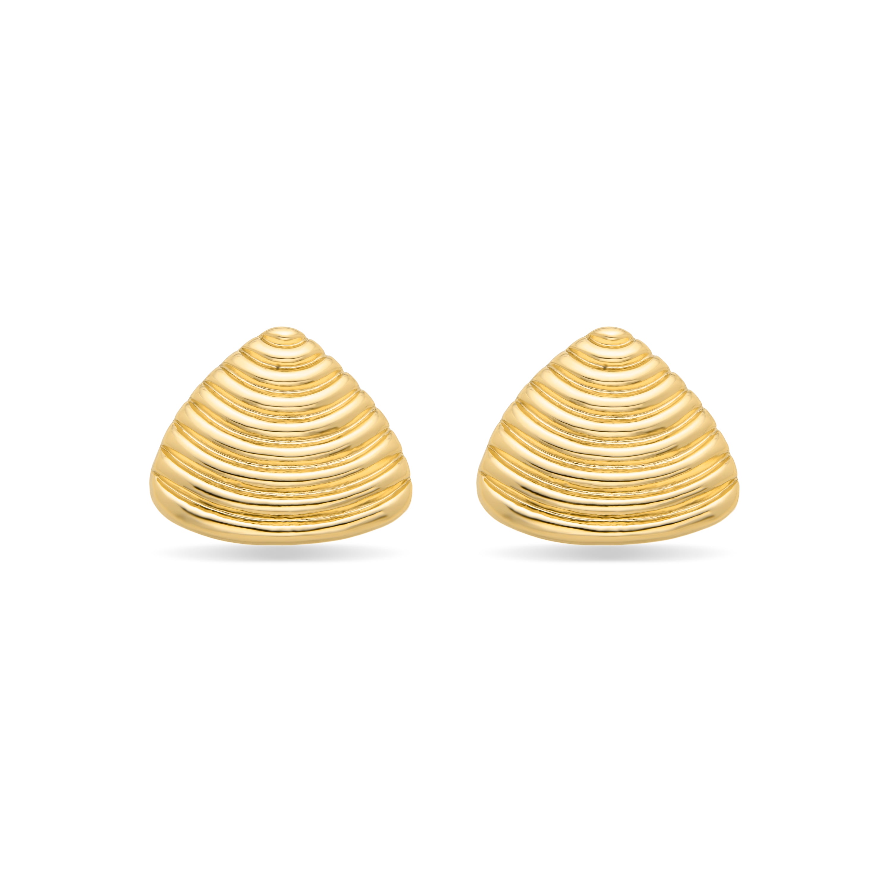 Pendientes Caimiz acabados en oro amarillo 18k