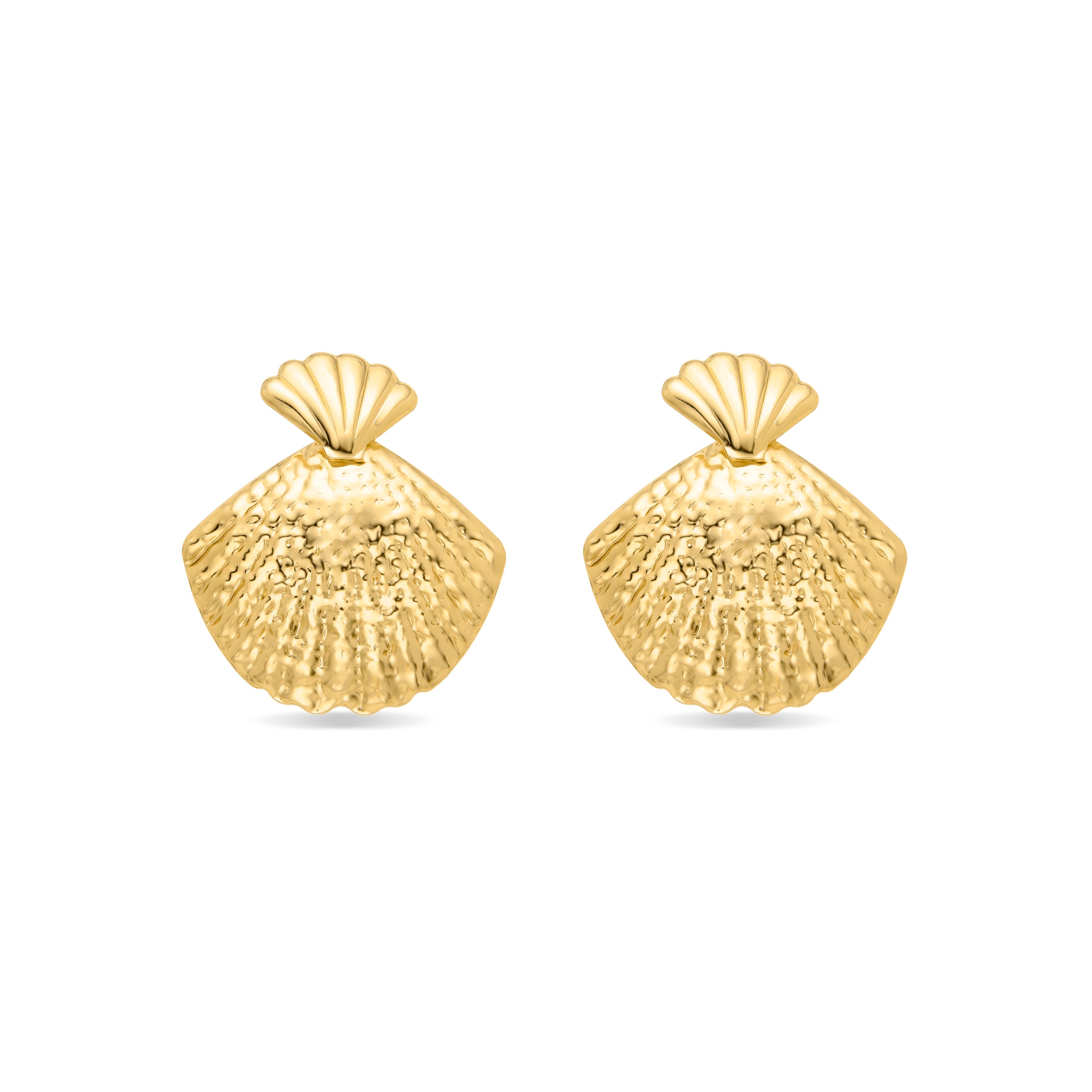 Pendientes Hovia acabados en oro amarillo 18k