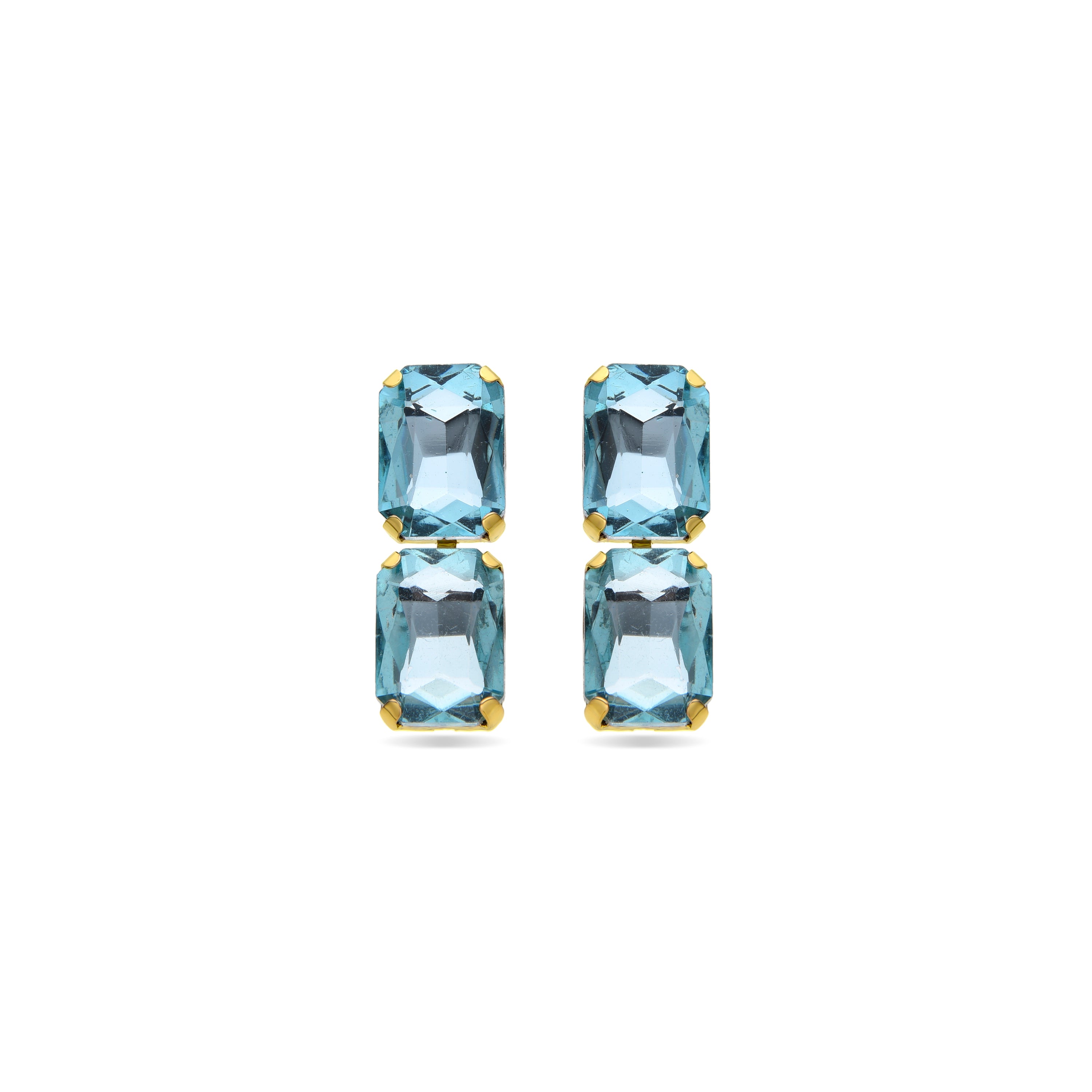 Boucles d'oreilles Ankek finies en or jaune 18 carats