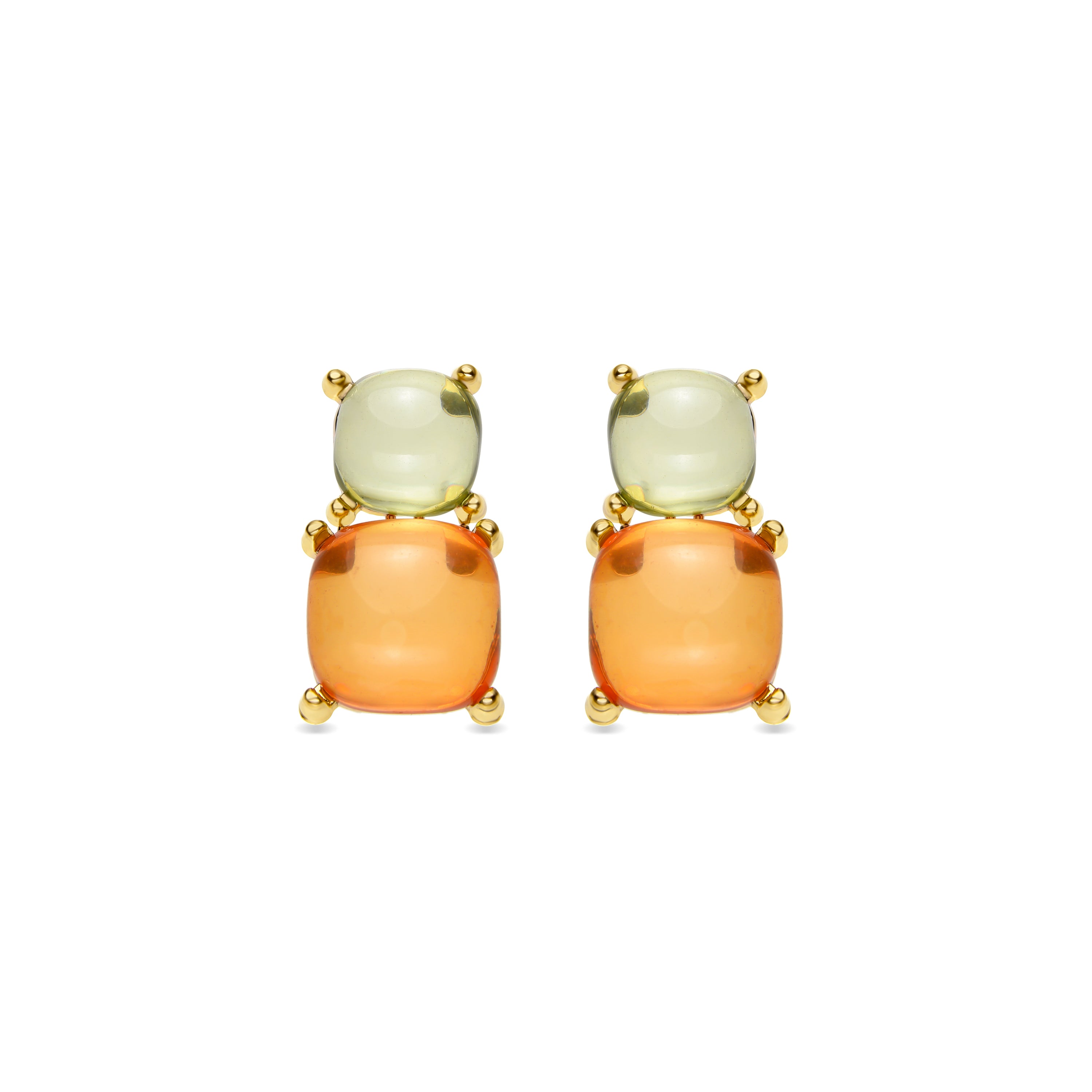 Boucles d'oreilles Tosab finies en or jaune 18 carats