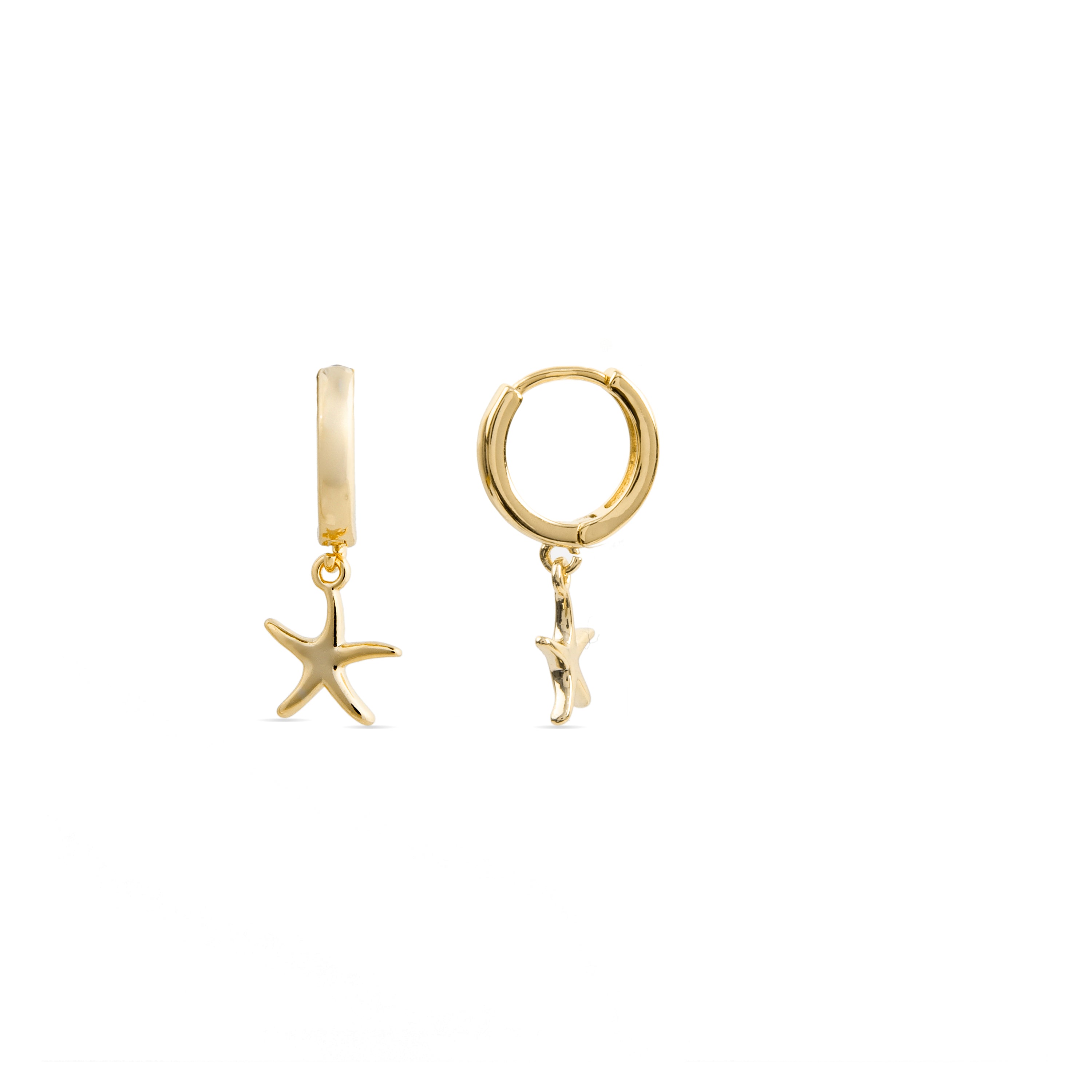 Boucles d'oreilles finition or jaune 18K - Ashir