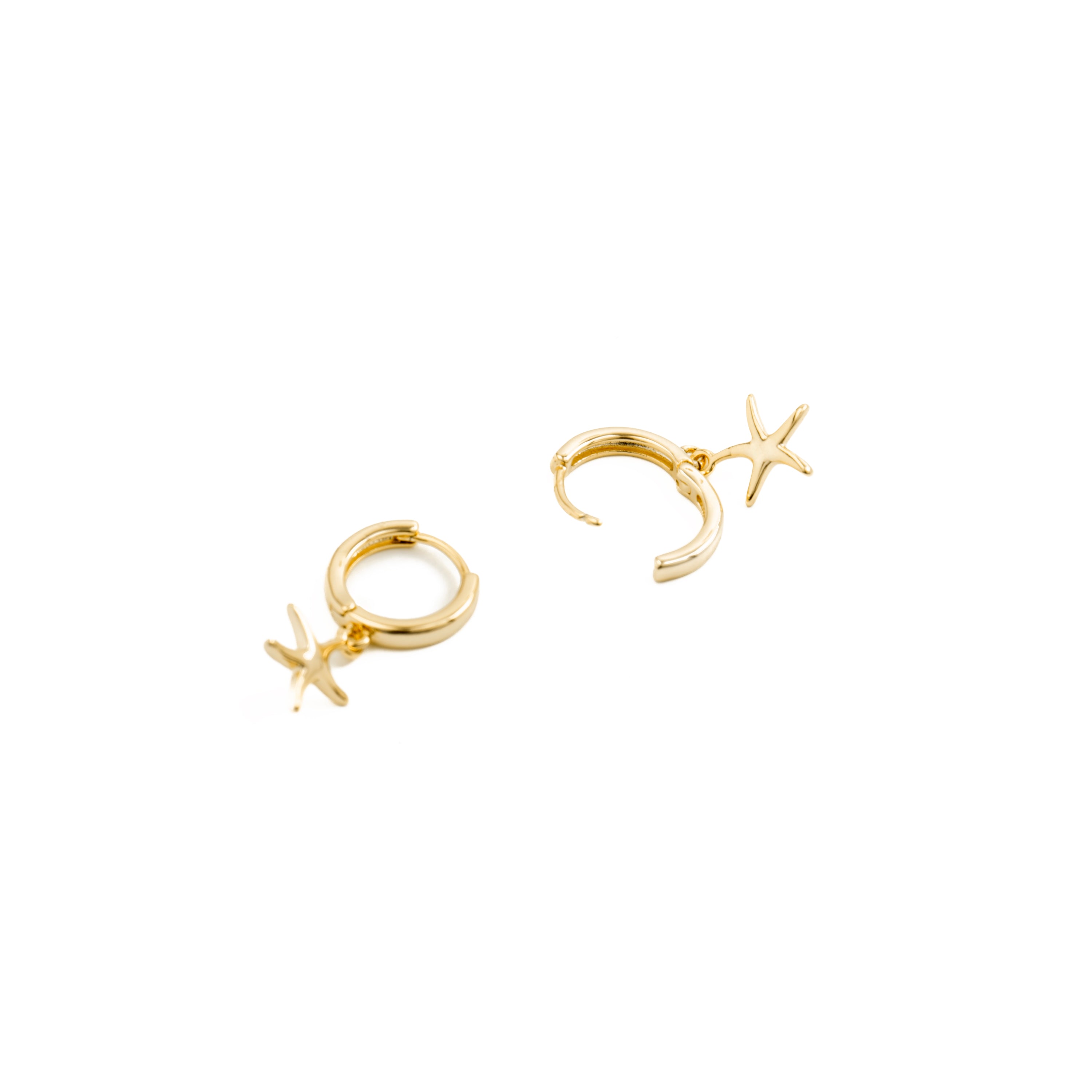 Earrings finished in 18K yellow gold - Ashir