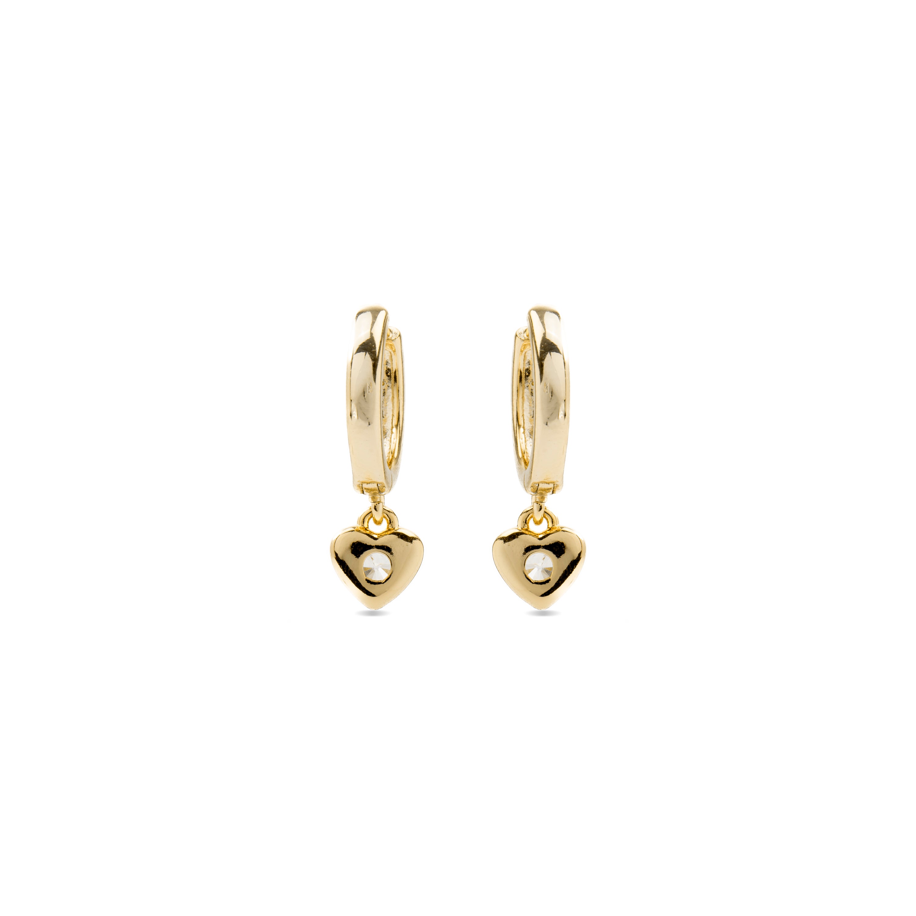 Brincos de Zircónia Brilhante acabados em ouro amarelo 18K - Award