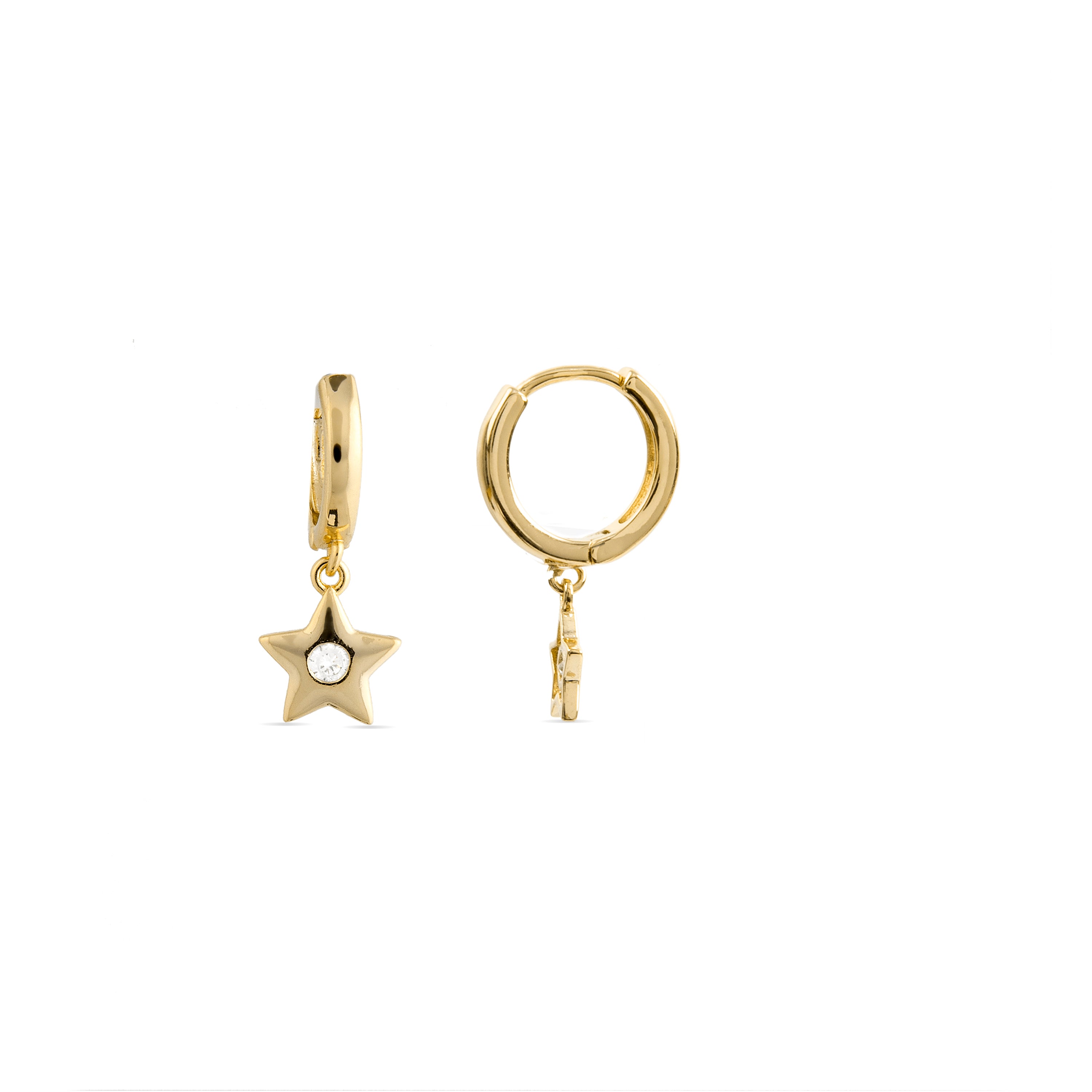 Ohrringe aus Zirkonia mit 18K Gelbgold-Finish - Lihus