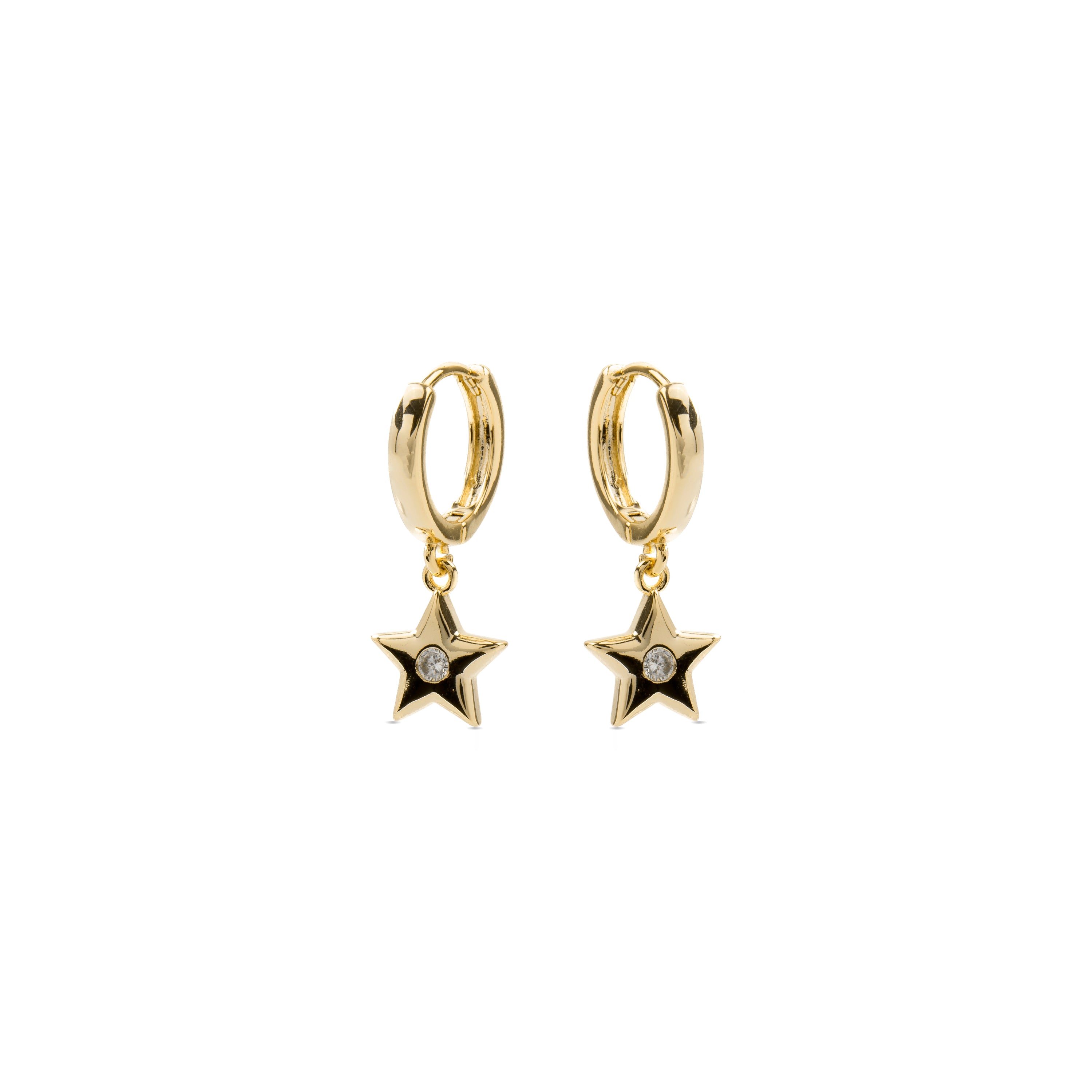 Orecchini in Zirconia Brillante finiti in oro giallo 18K - Lihus
