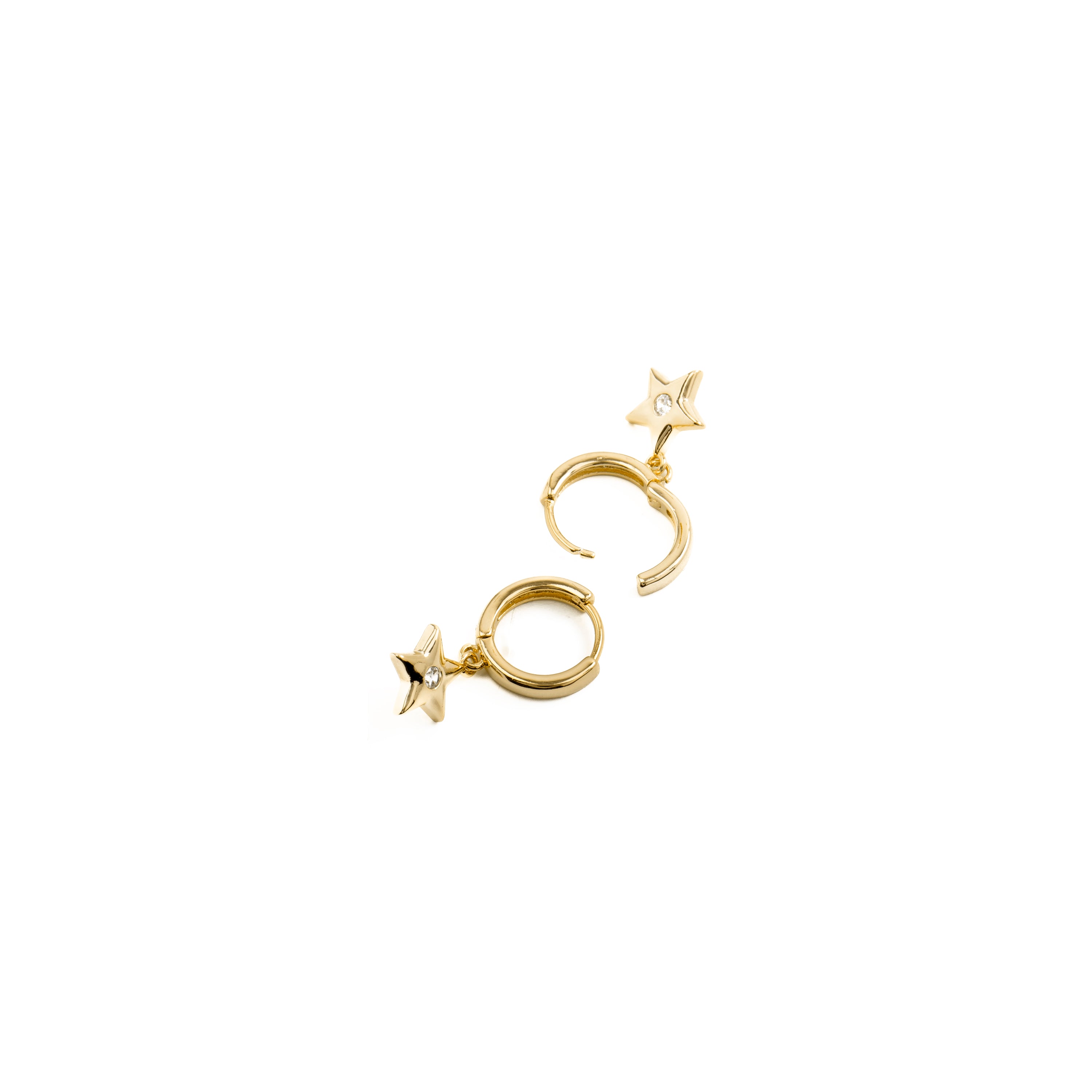Orecchini in Zirconia Brillante finiti in oro giallo 18K - Lihus