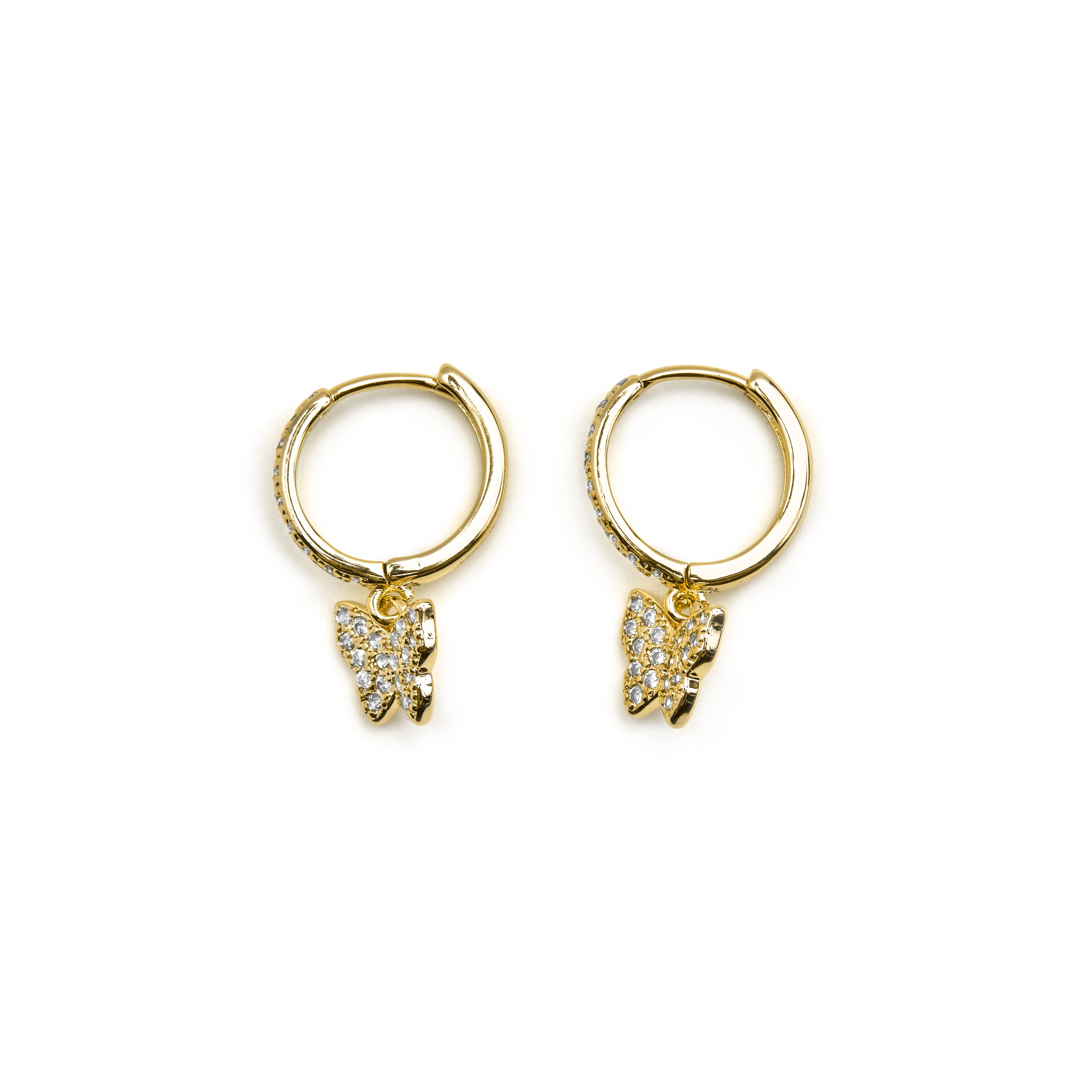 Orecchini con Zirconia Brillante finitura oro 18k - Thai
