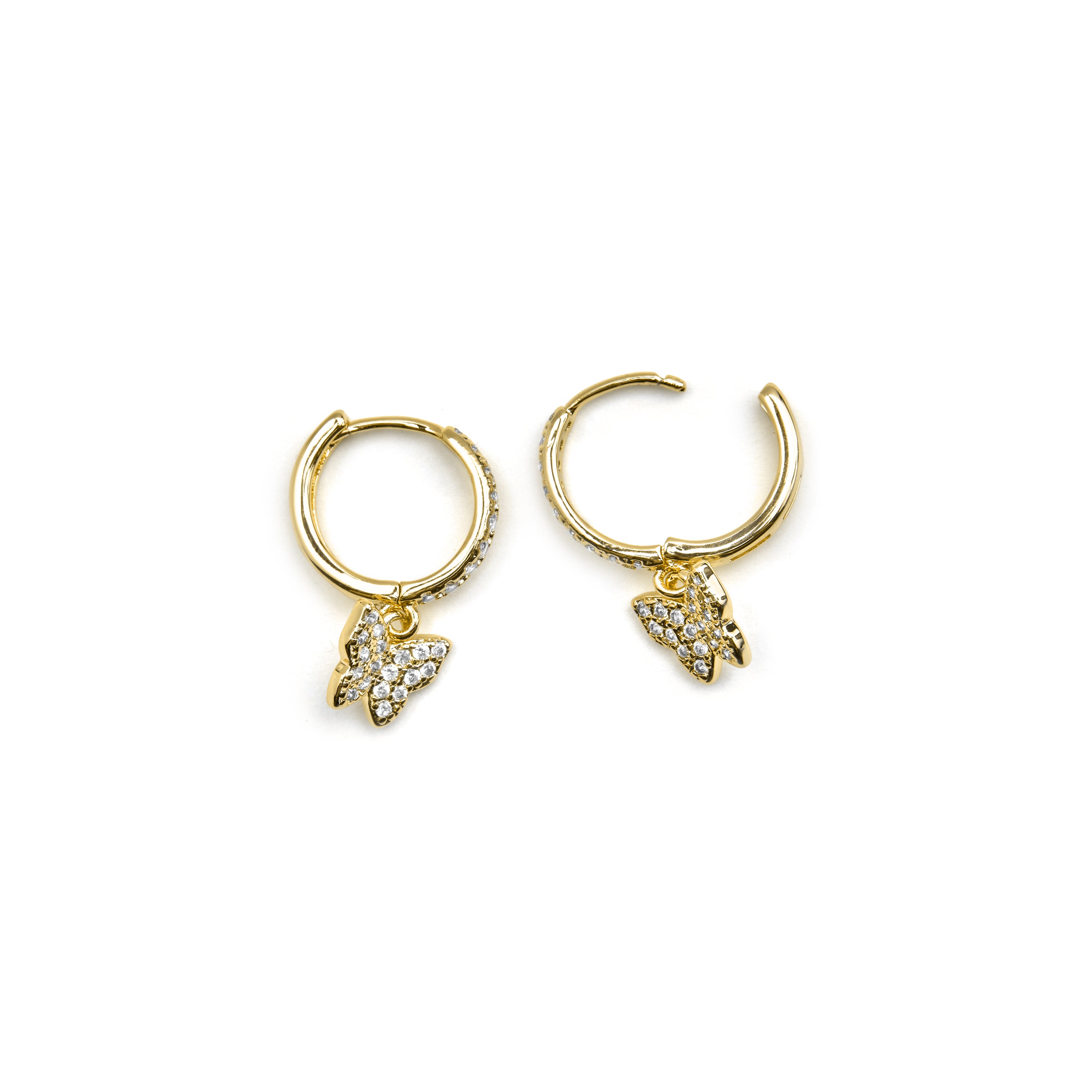 Orecchini con Zirconia Brillante finitura oro 18k - Thai