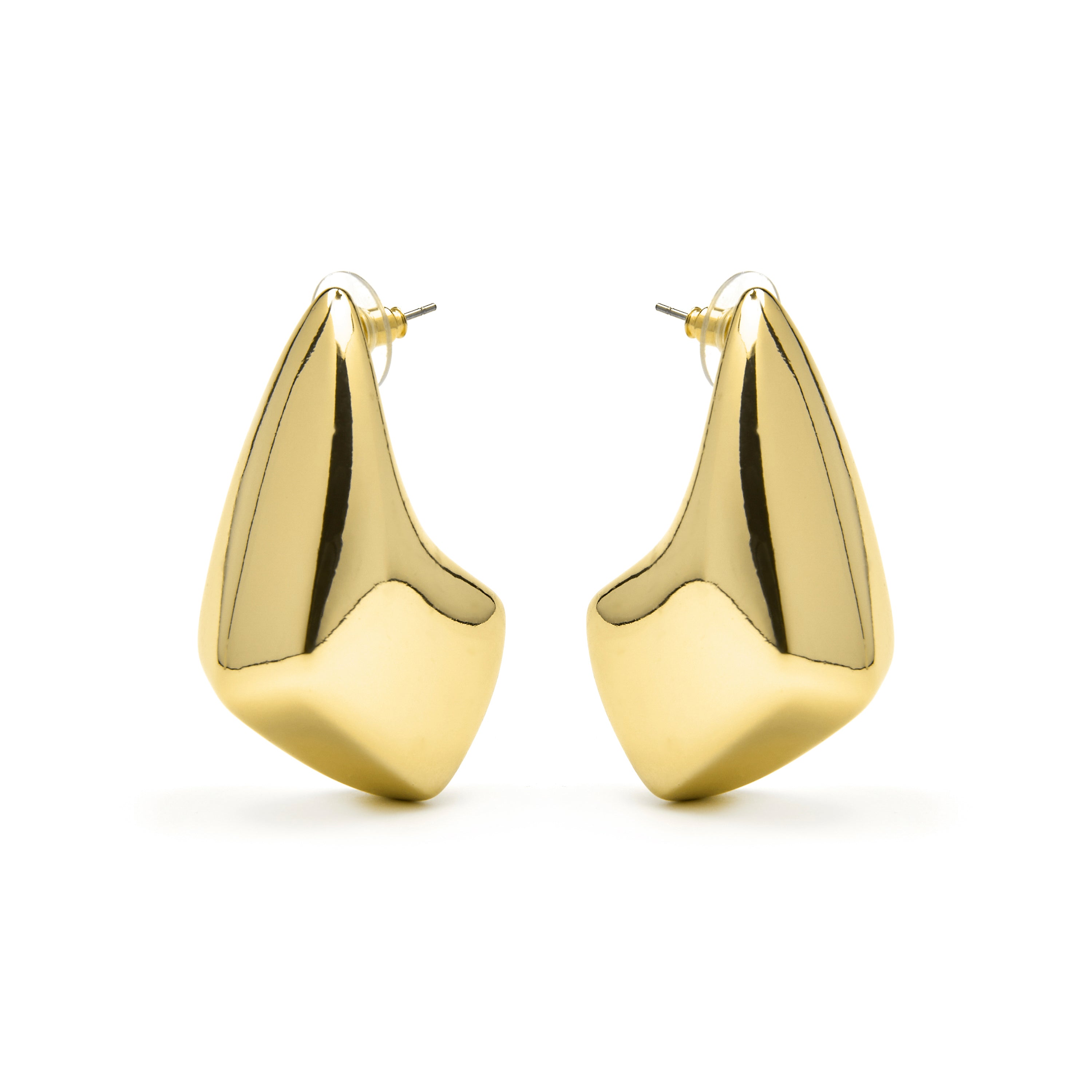 Boucles d'oreilles finition or jaune 18k - Hilga