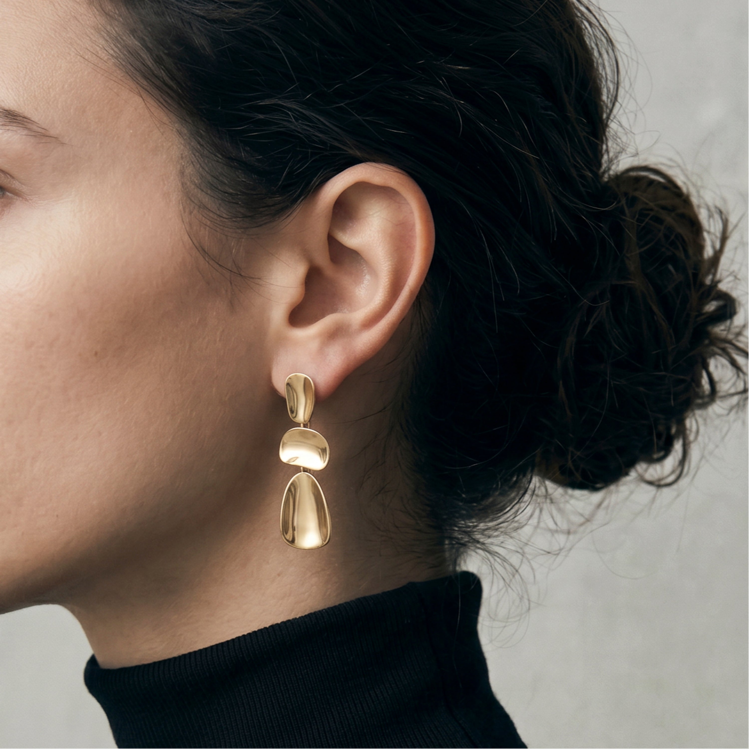 Orecchini Taha finitura oro giallo 18k - Taha