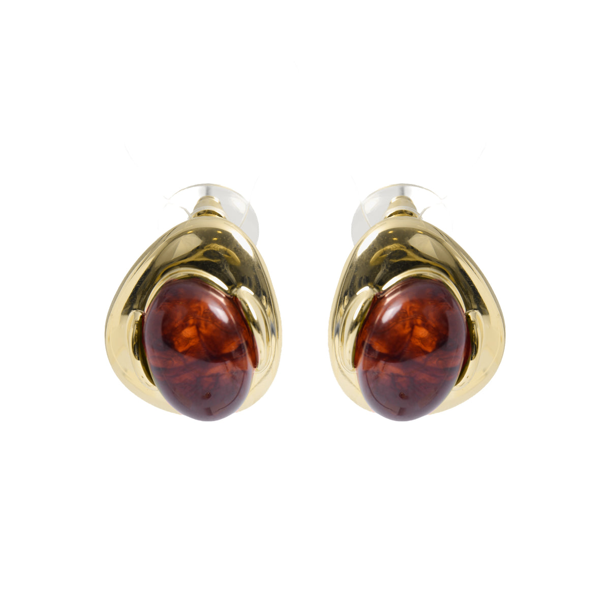 Boucles d’oreilles avec finition en or jaune 18 carats - Thinla