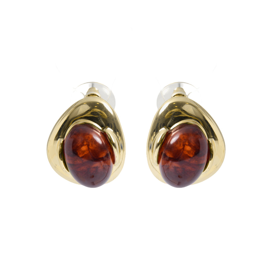 Pendientes acabado en oro amarillo de 18k - Thinla