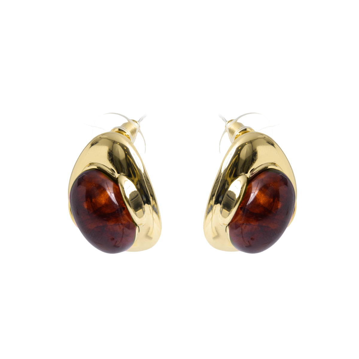 Boucles d’oreilles avec finition en or jaune 18 carats - Thinla
