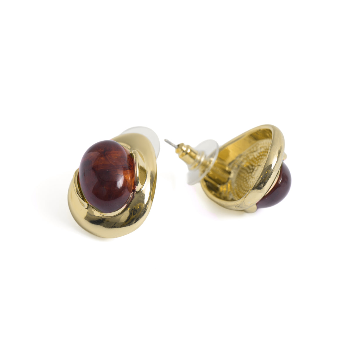 Boucles d’oreilles avec finition en or jaune 18 carats - Thinla