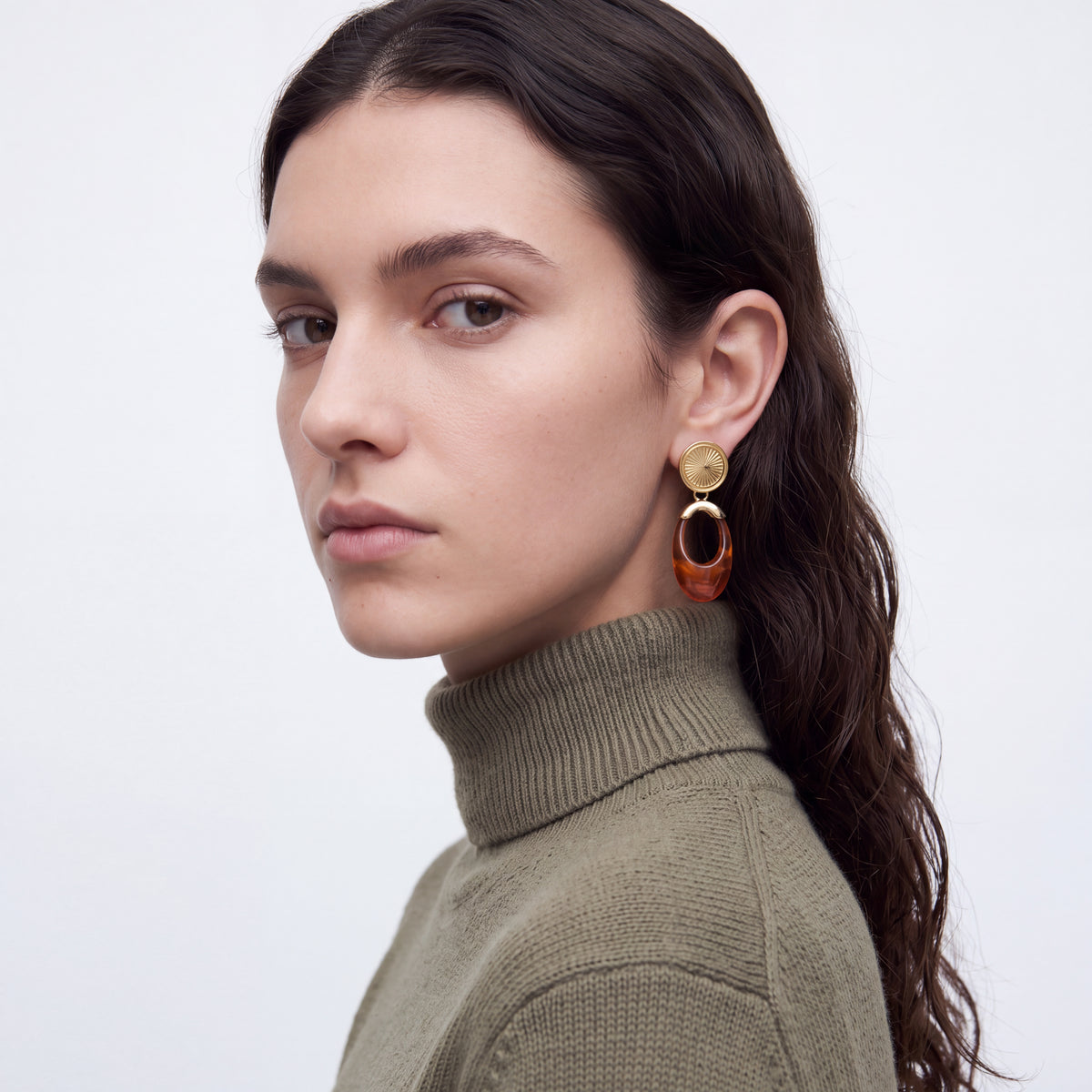 Boucles d’oreilles avec finition en or jaune 18 carats - Isysil