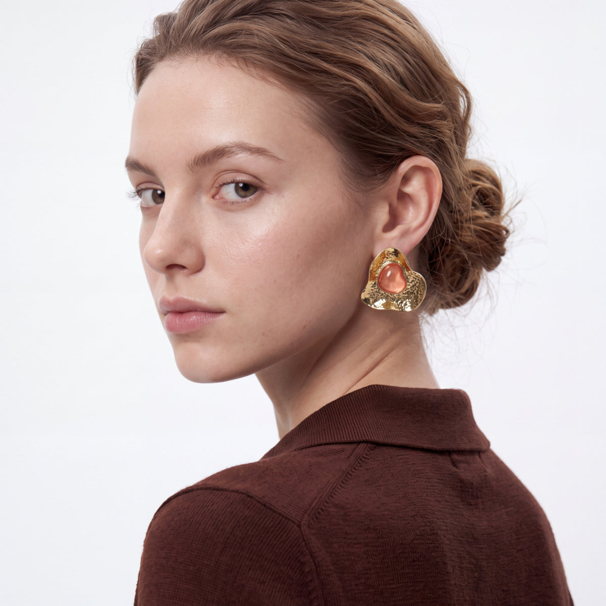 Pendientes acabado en oro amarillo de 18k - Apmar