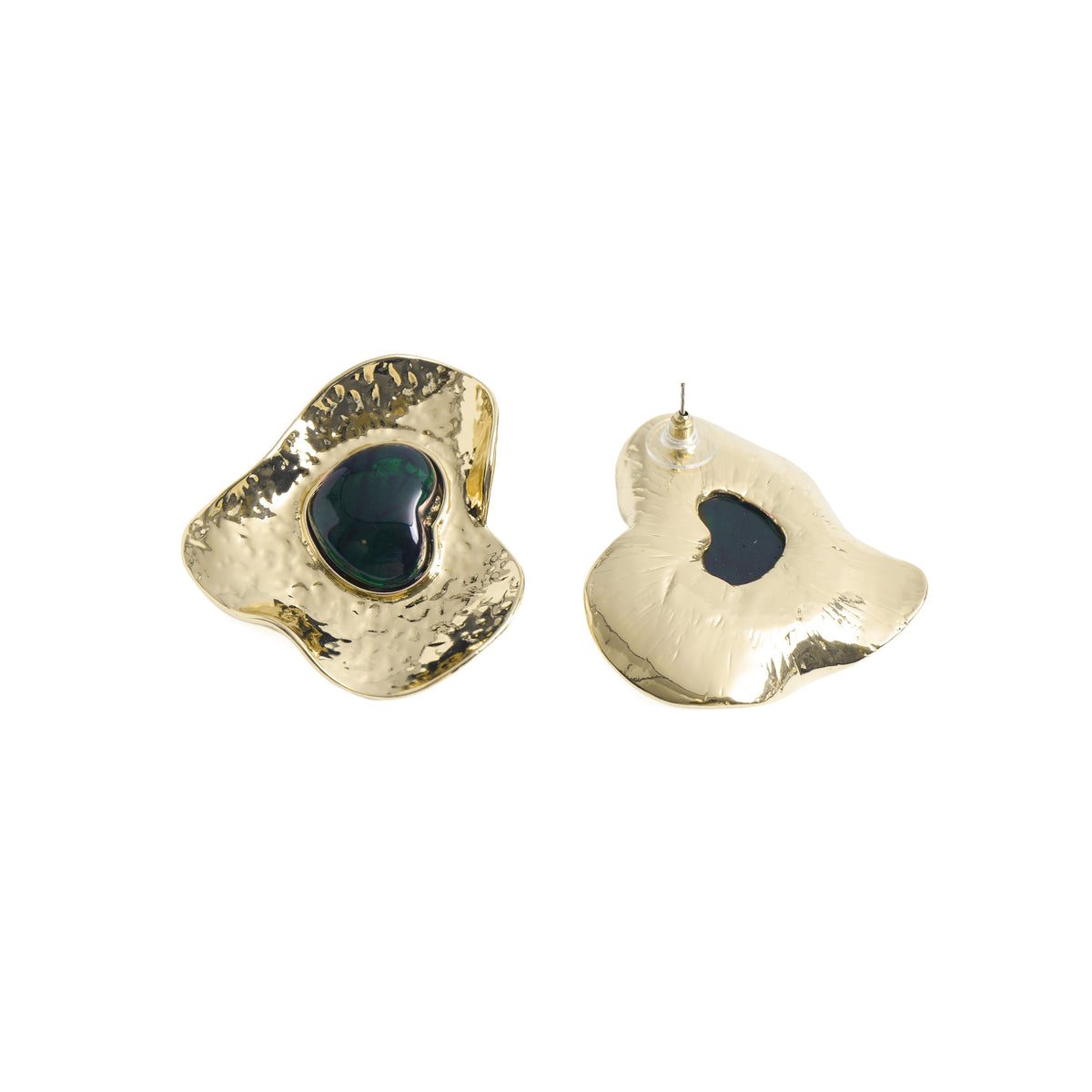 Boucles d’oreilles avec finition en or jaune 18 carats - Grenmi