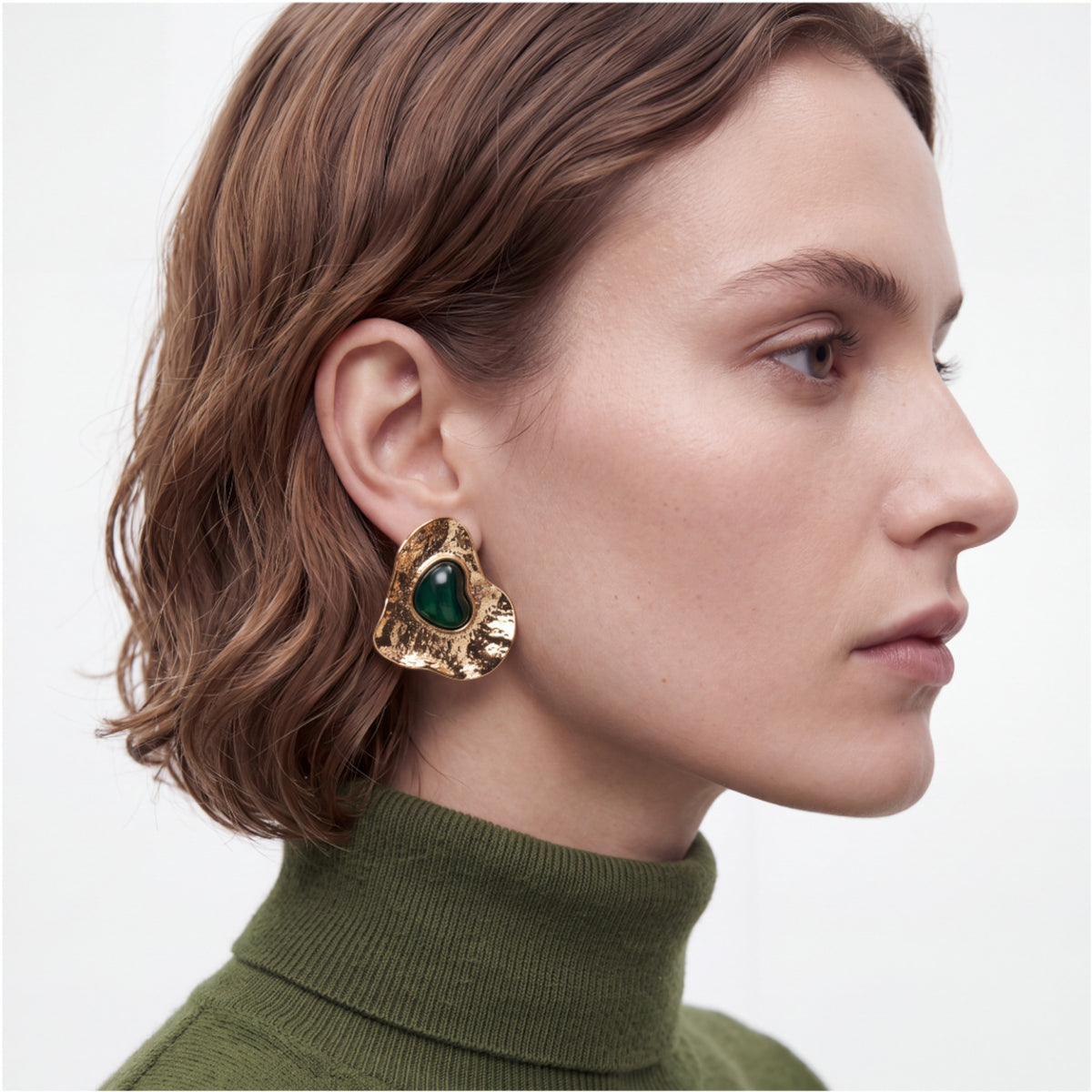 Boucles d’oreilles avec finition en or jaune 18 carats - Grenmi