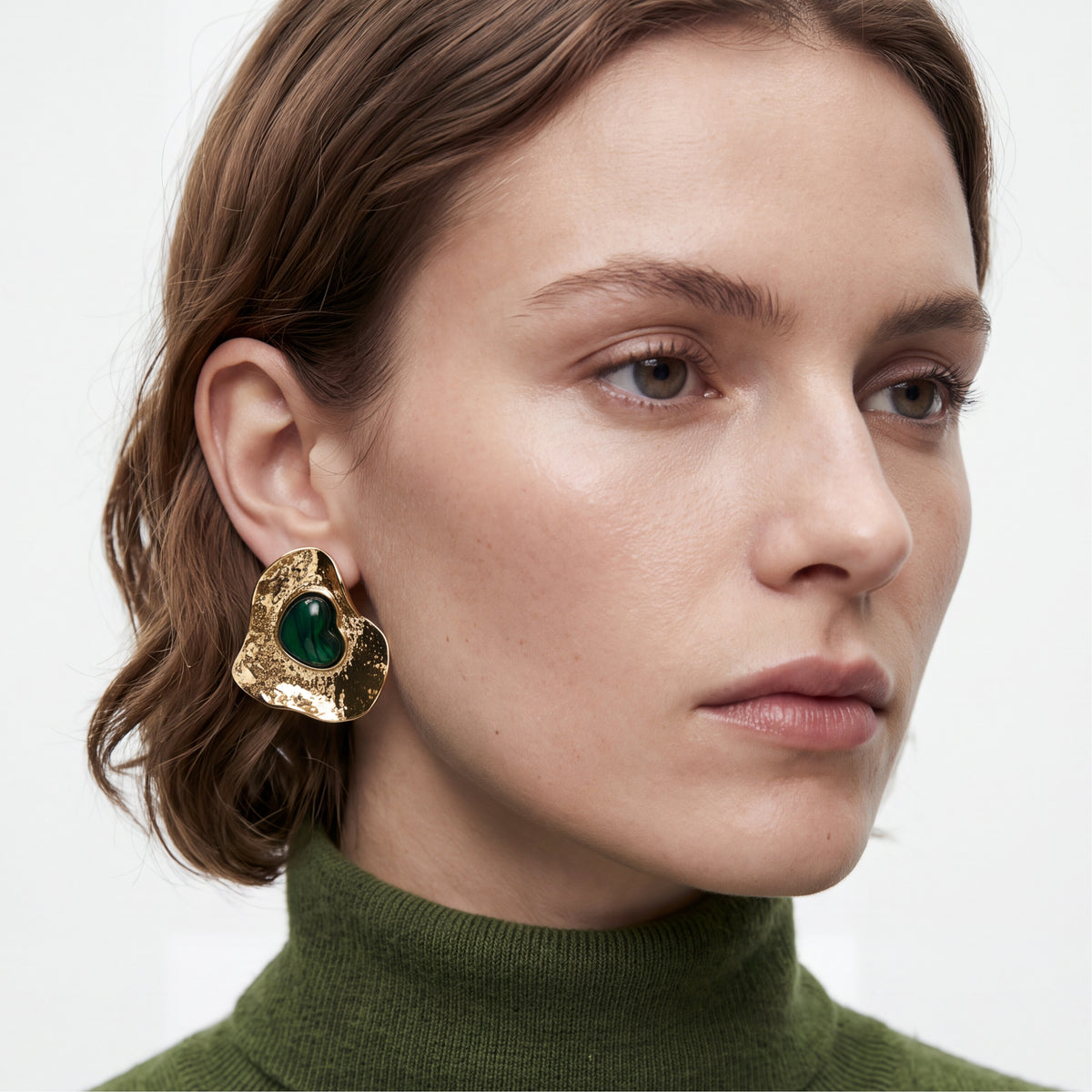 Pendientes acabado en oro amarillo de 18k - Grenmi