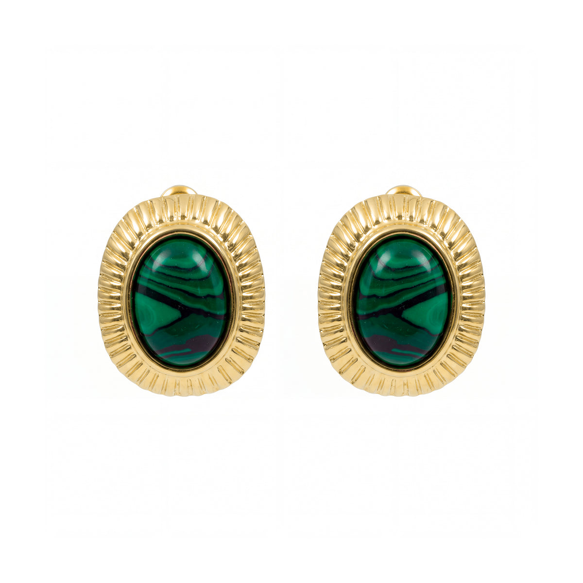 Brincos com acabamento em ouro amarelo de 18k - Lilel