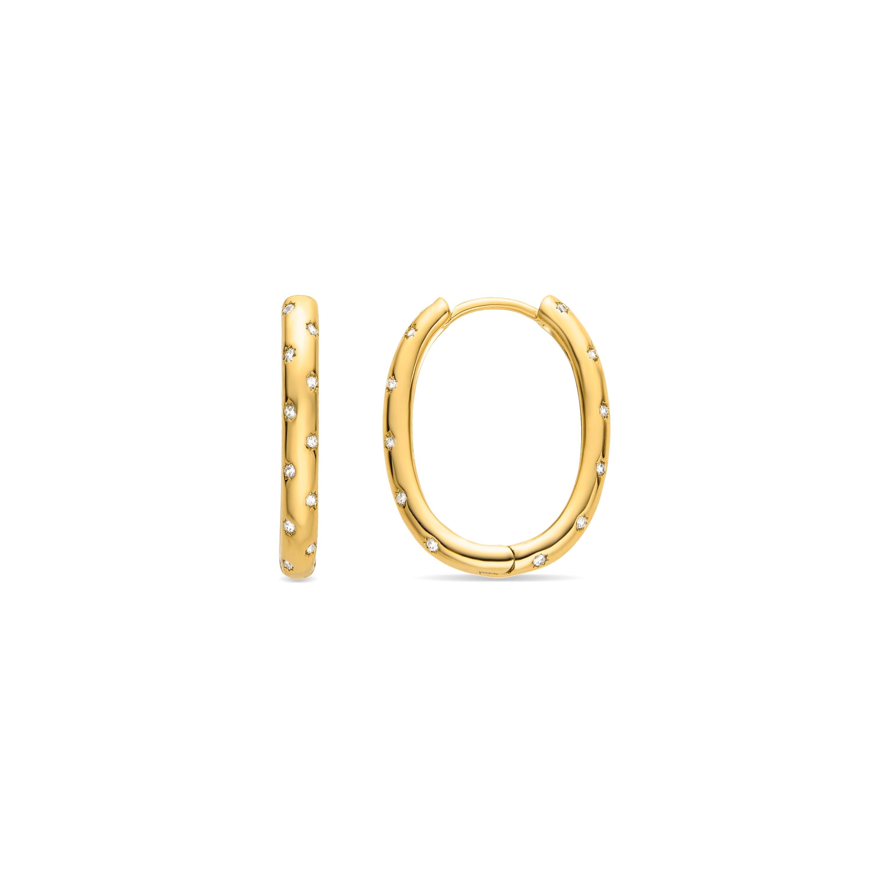 Ikrul earrings 18k yellow gold finish