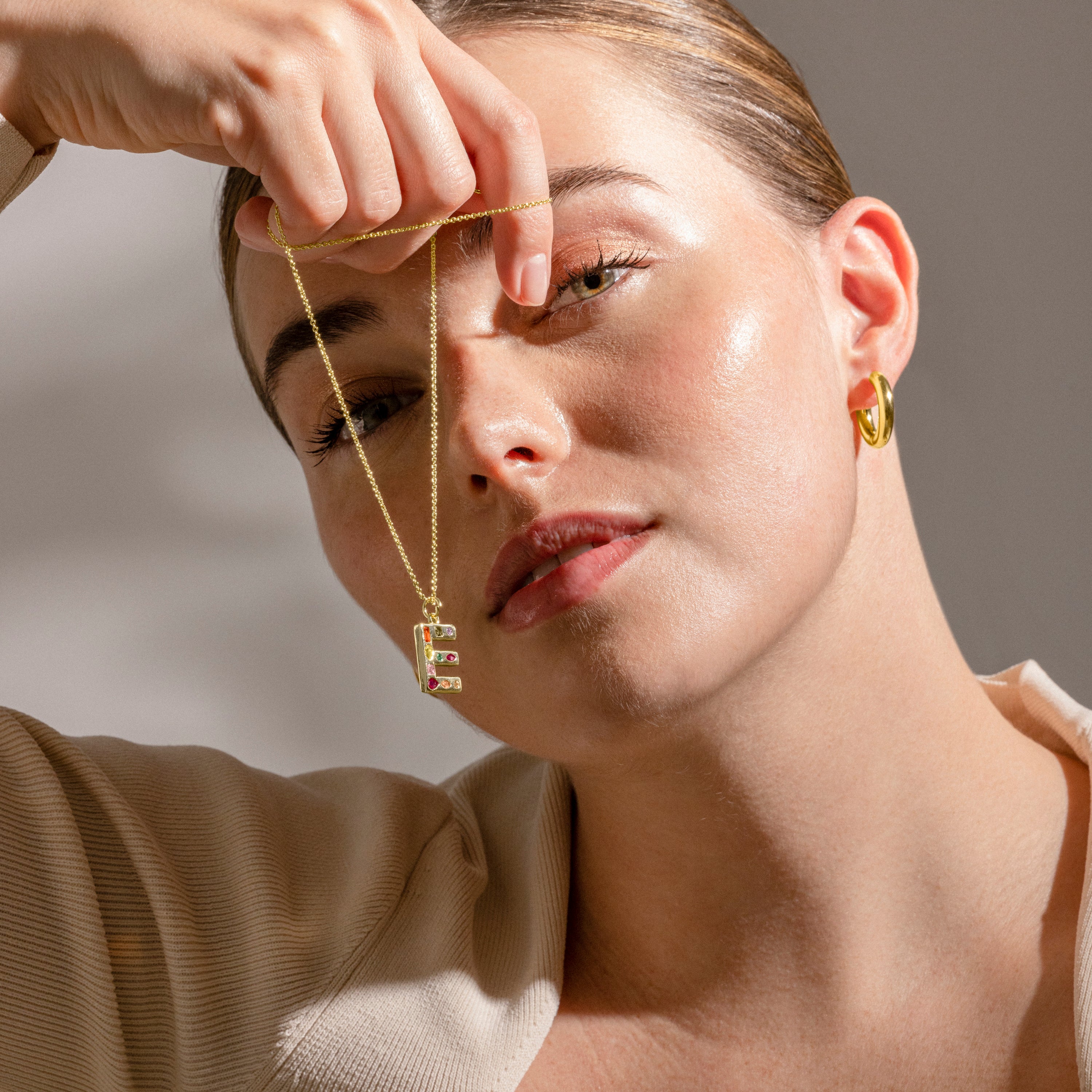 Pendientes acabado oro 18K - Nias