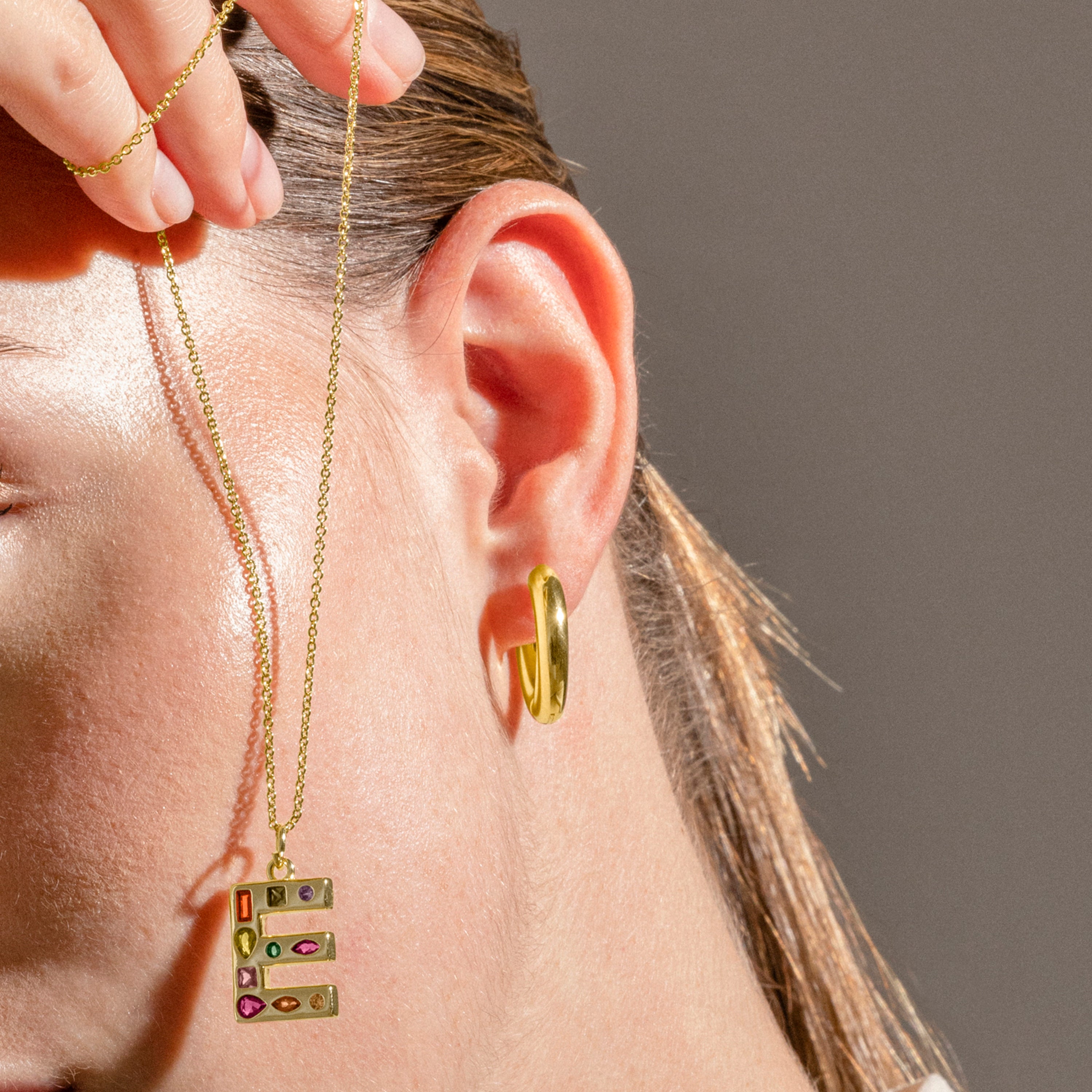 Pendientes acabado oro 18K - Nias