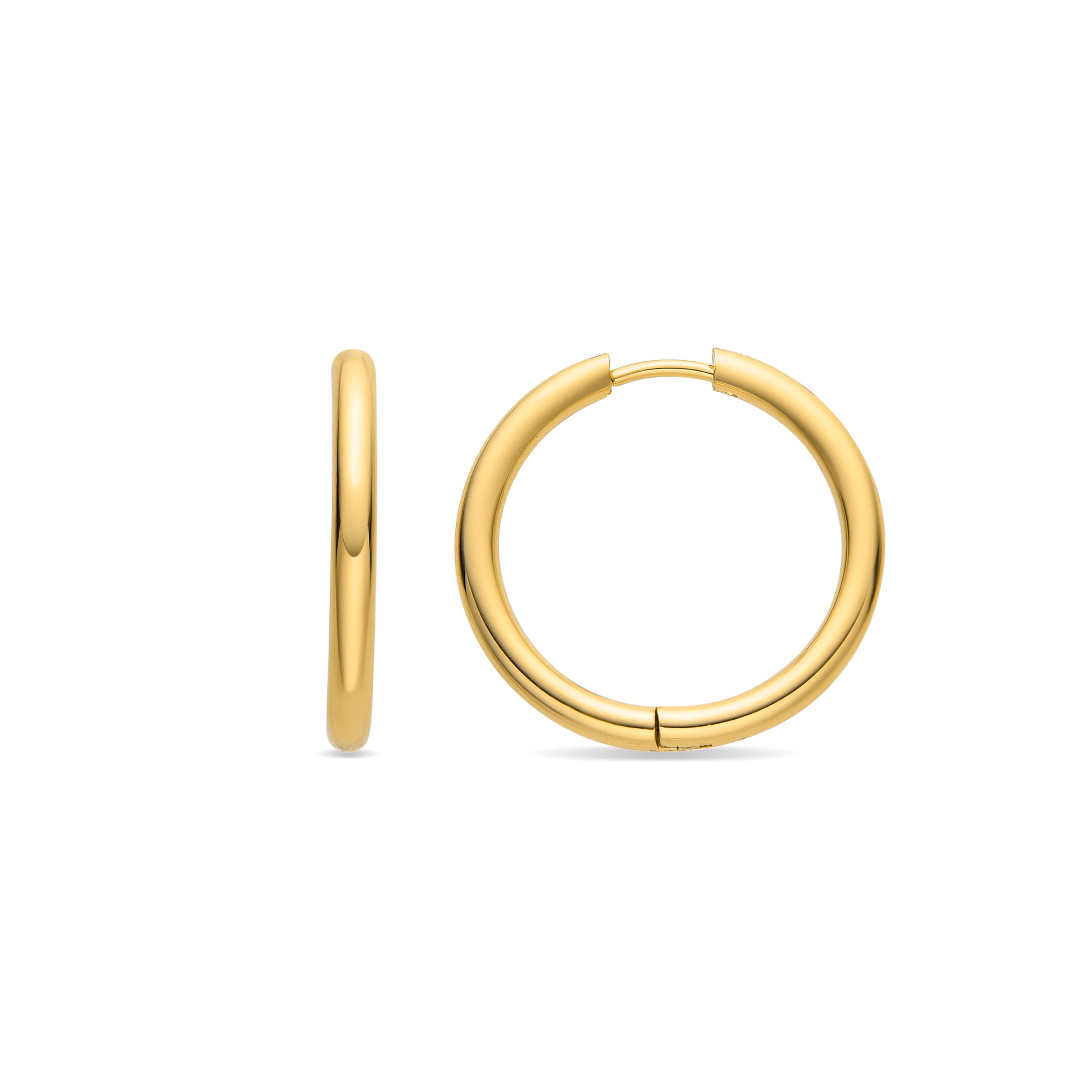 Brincos acabamento ouro 18K - Basem