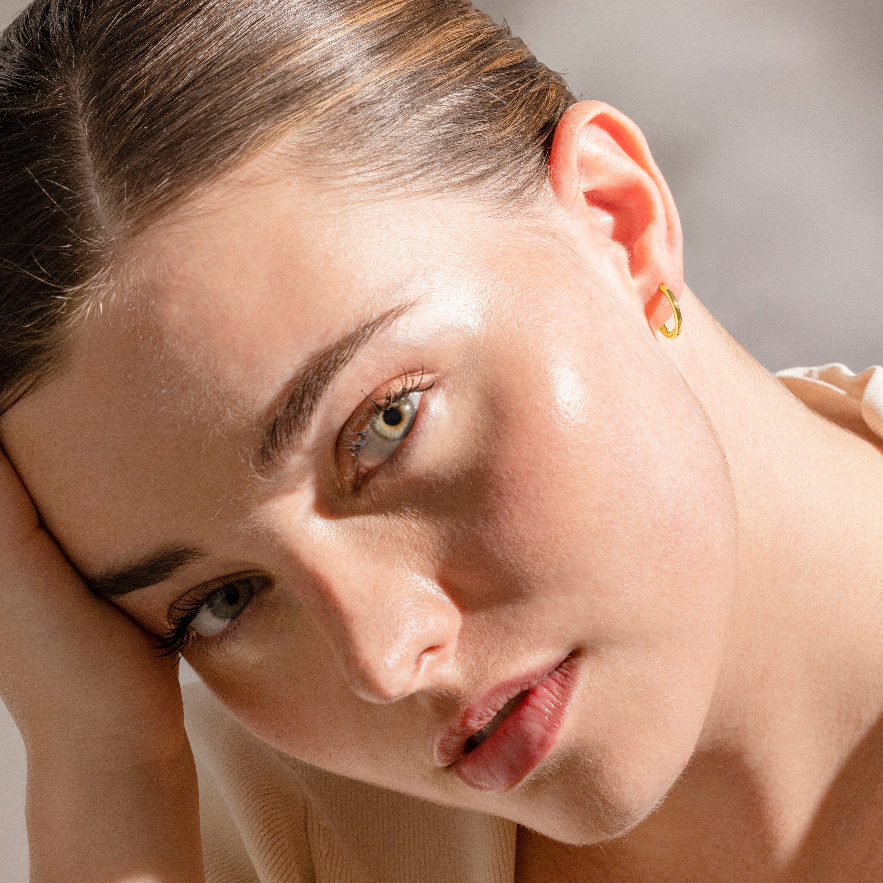 18K gold finish earrings - Viaga