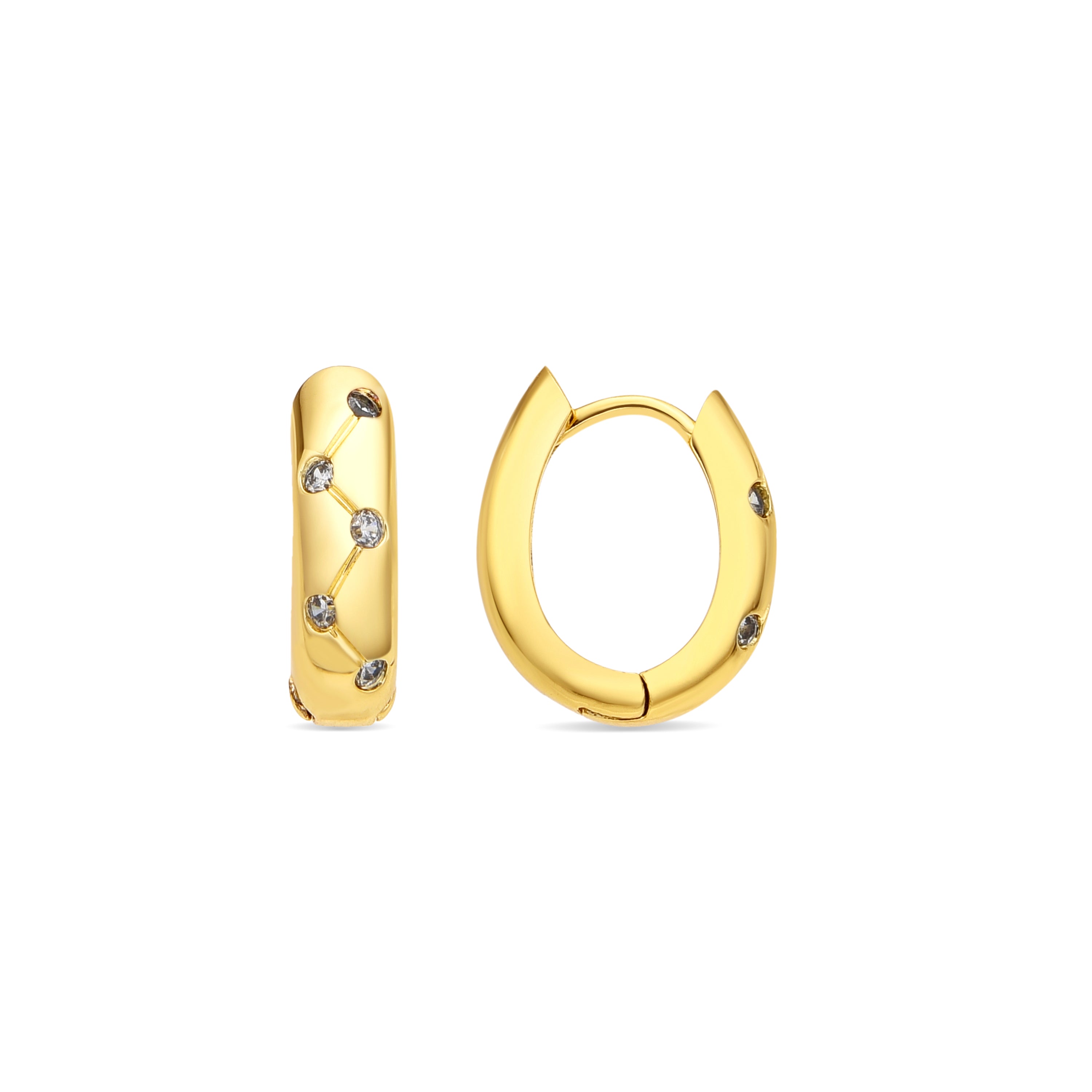 Brincos acabamento ouro 18k - Gruk