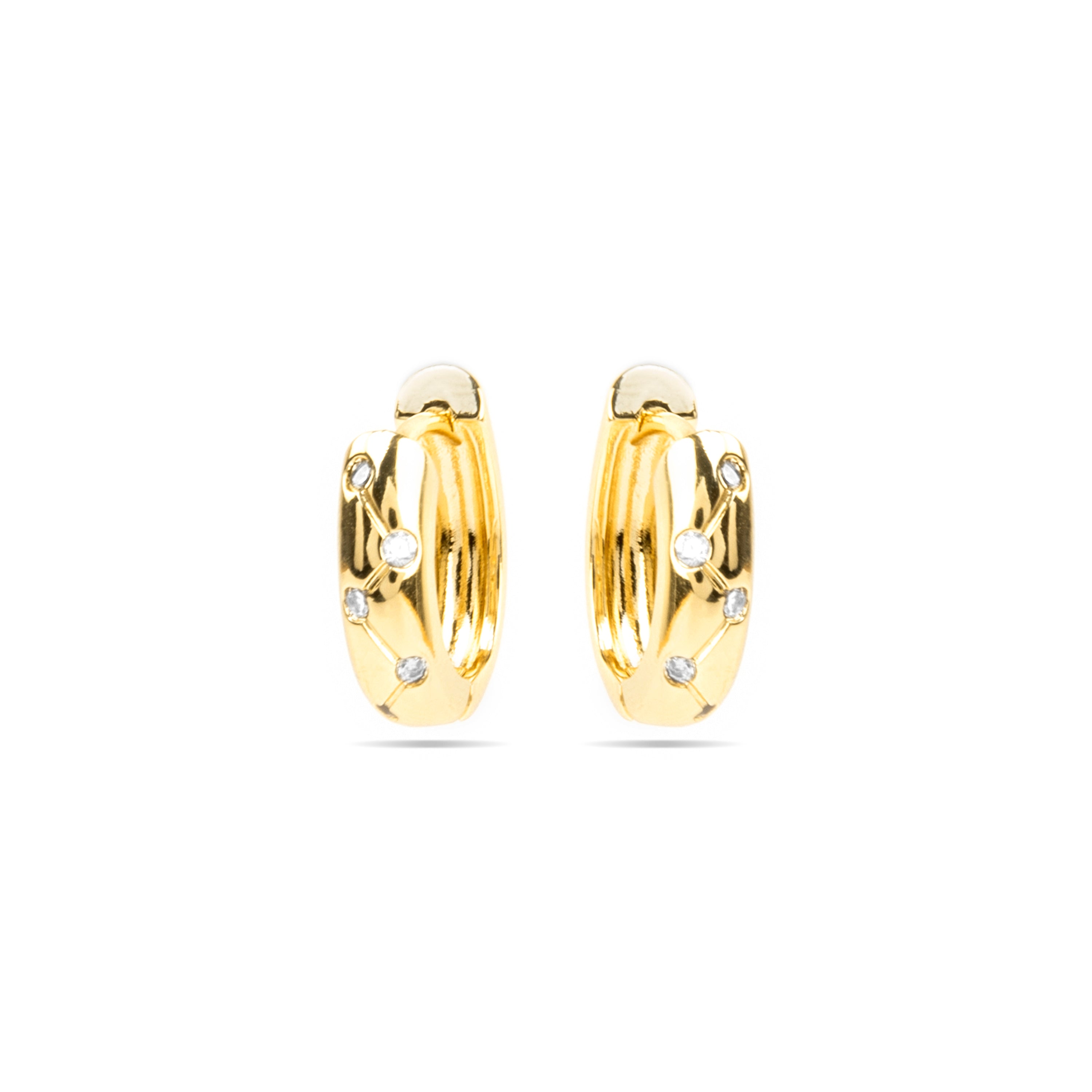 Brincos acabamento ouro 18k - Gruk