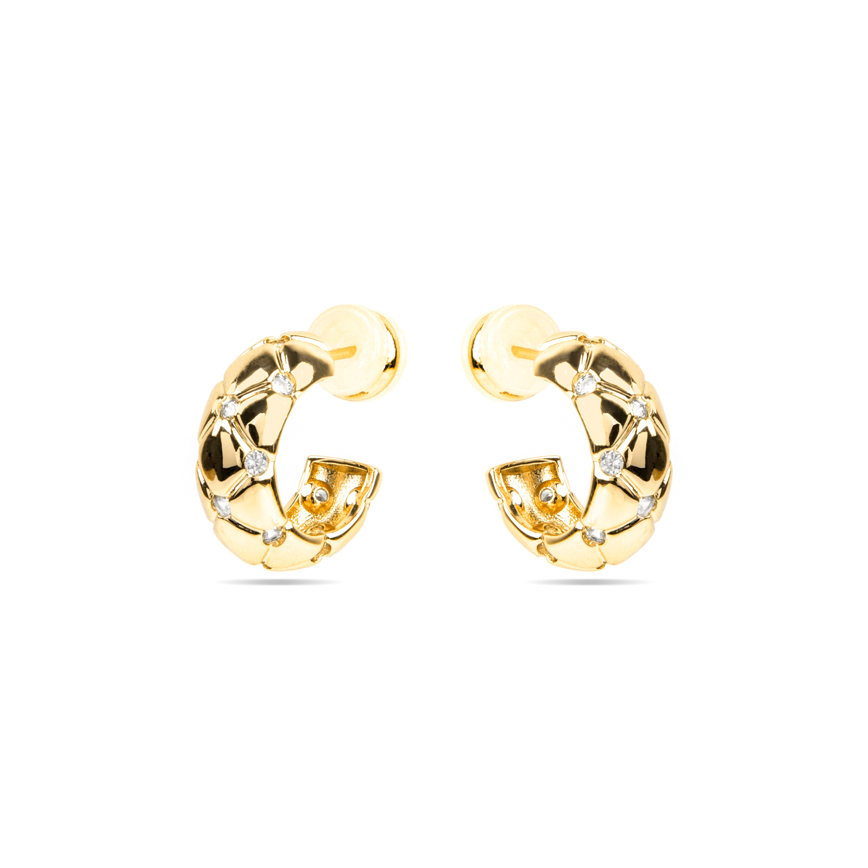 Brincos acabamento ouro 18k - Rakhon