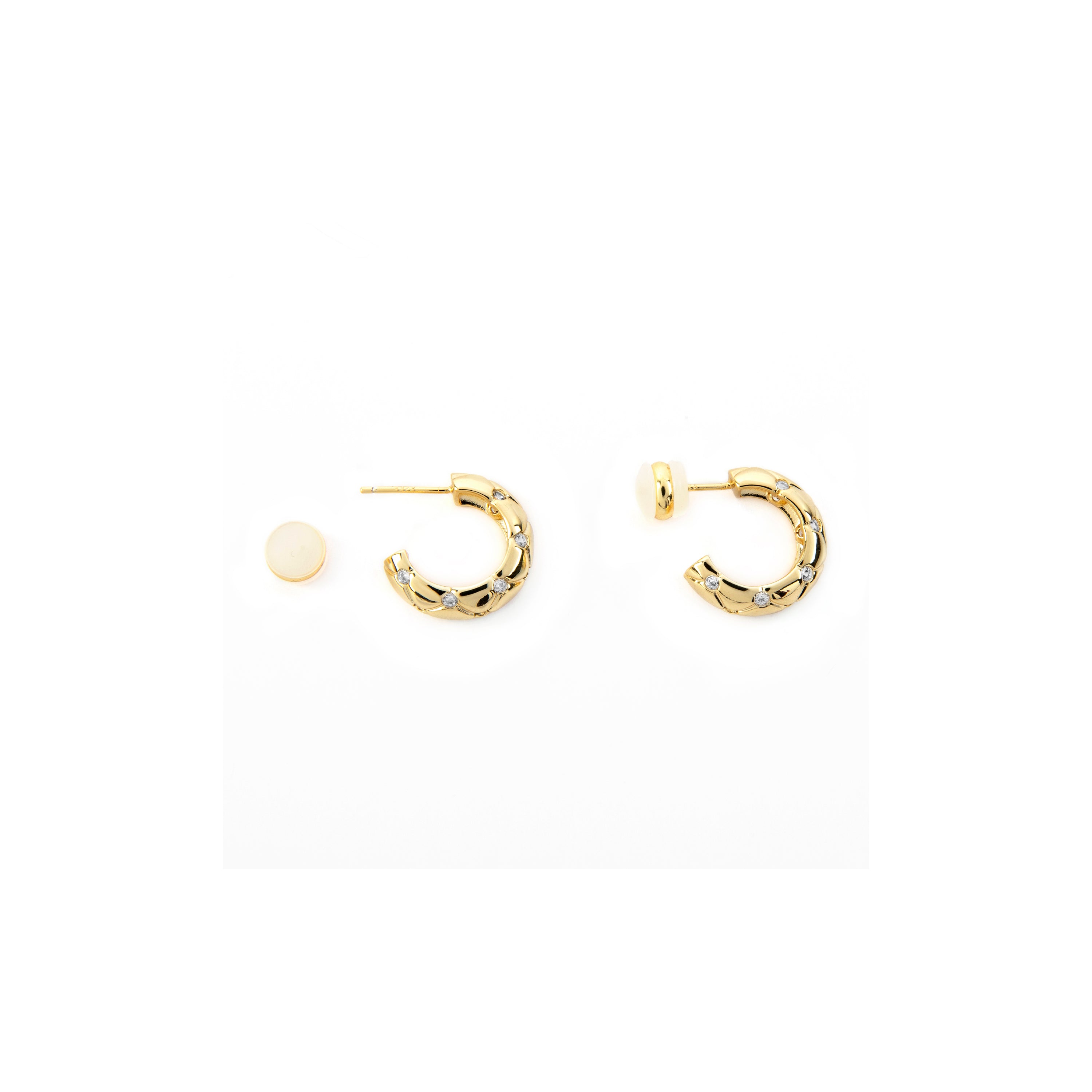 Brincos acabamento ouro 18k - Rakhon