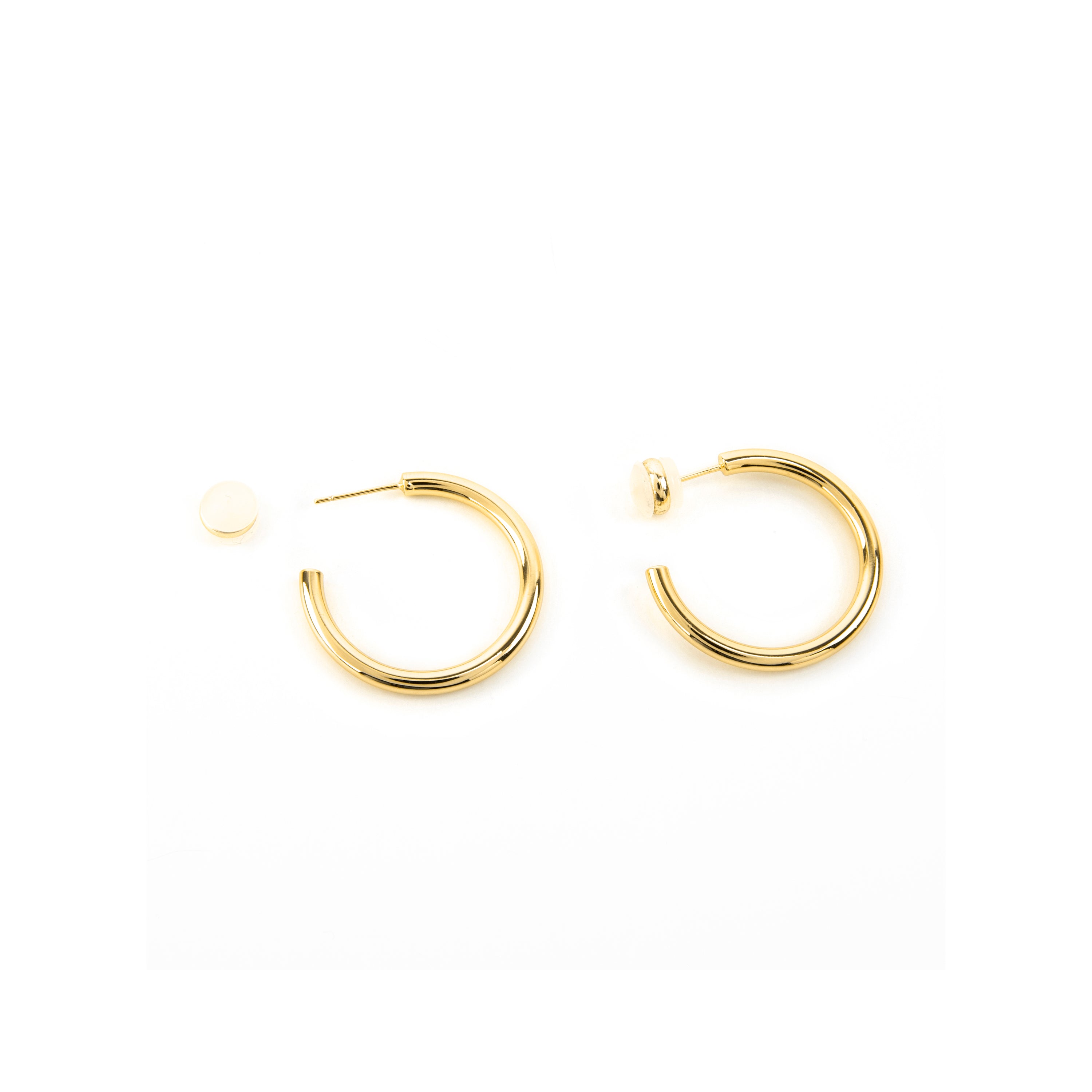Pendientes acabado oro 18k - Hudak