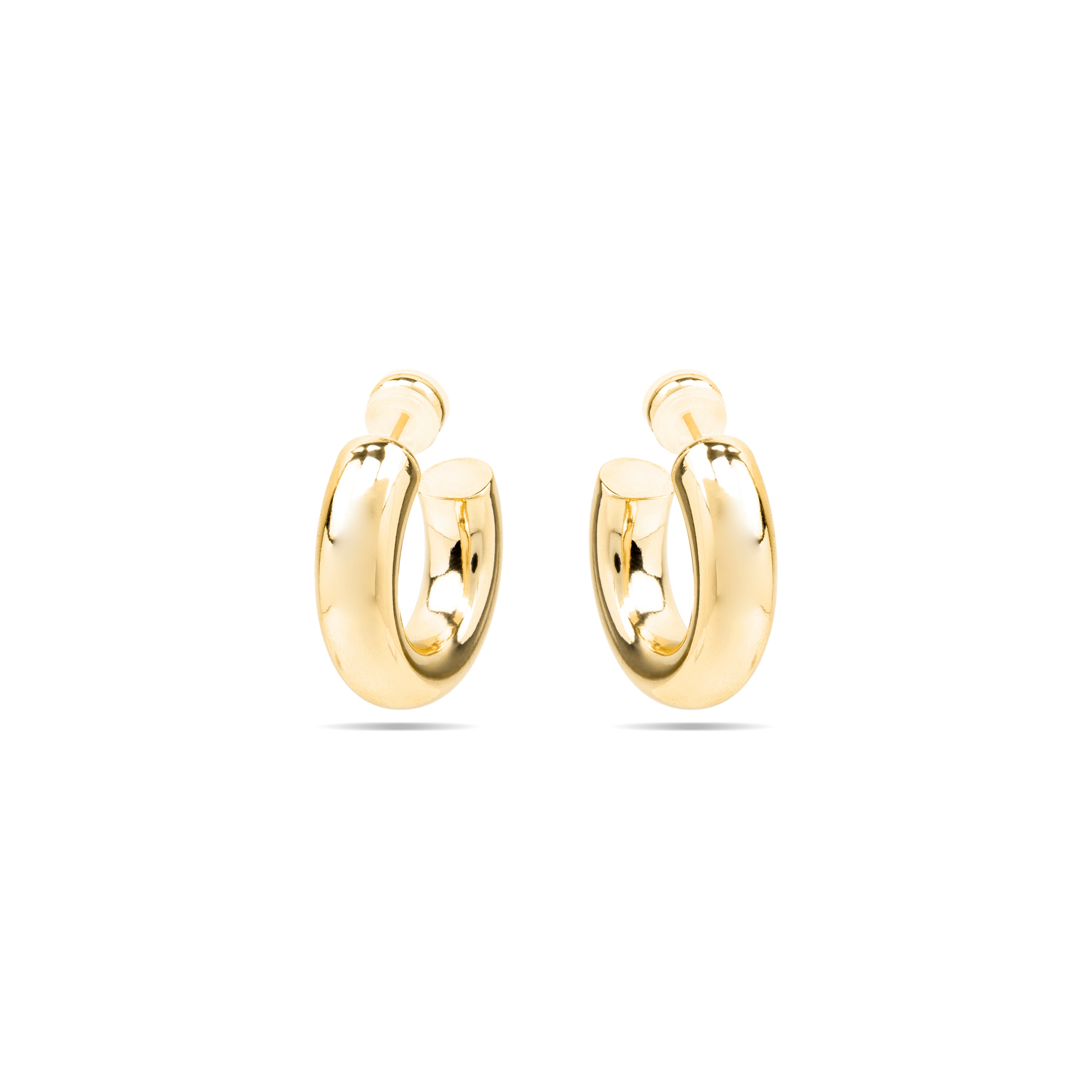 Brincos acabamento ouro 18k - Thea