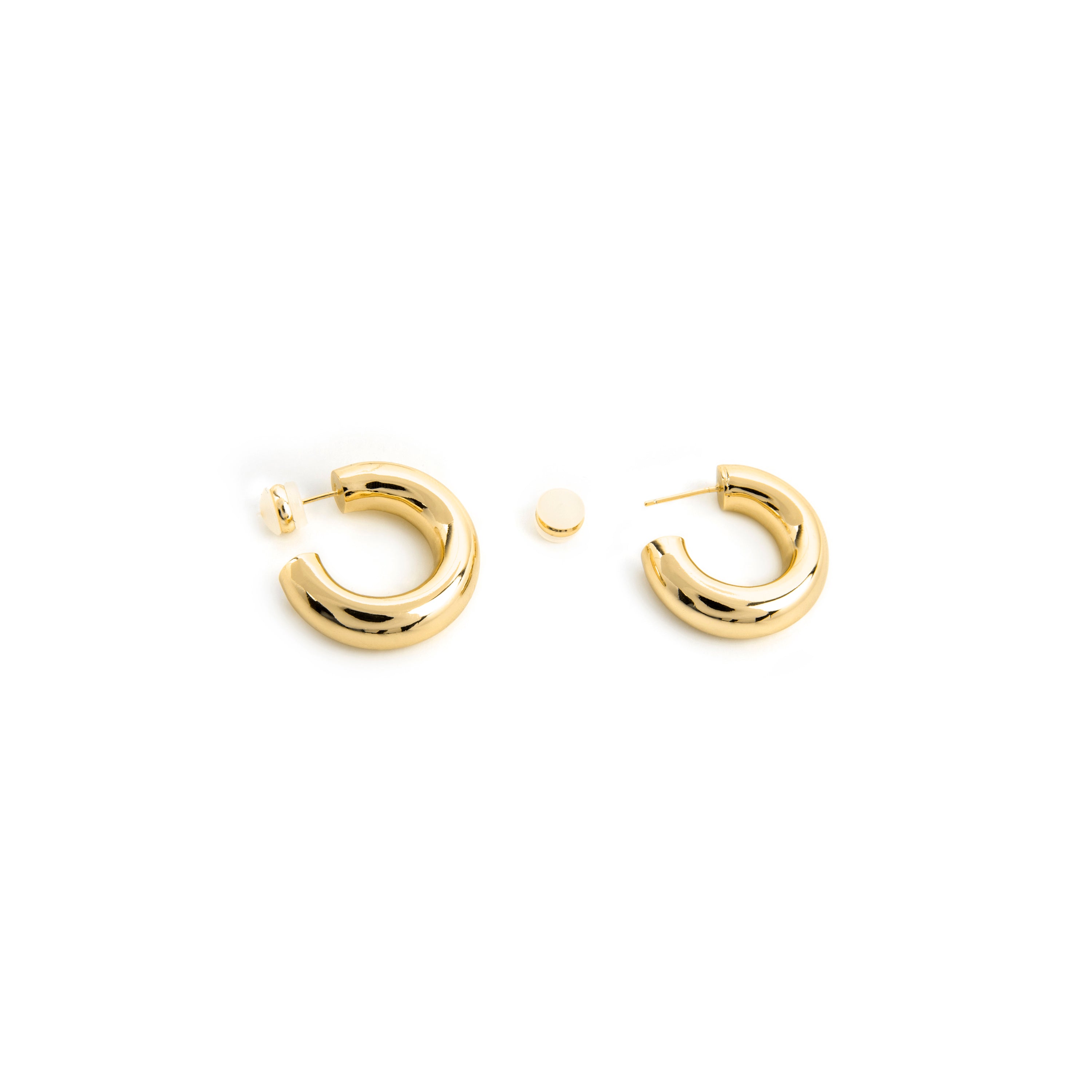 Brincos acabamento ouro 18k - Thea