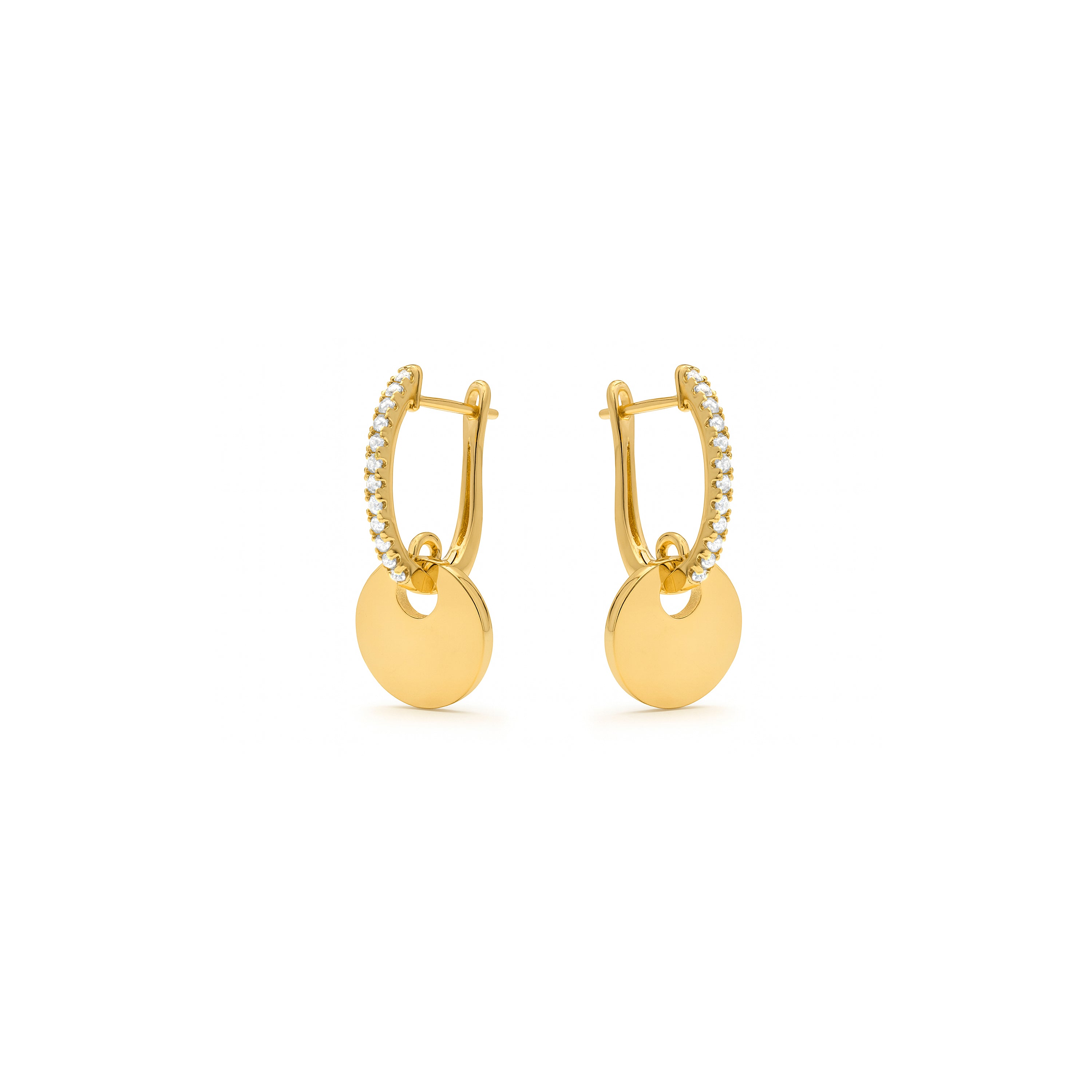 Orecchini finitura in oro giallo 18k - Sarif