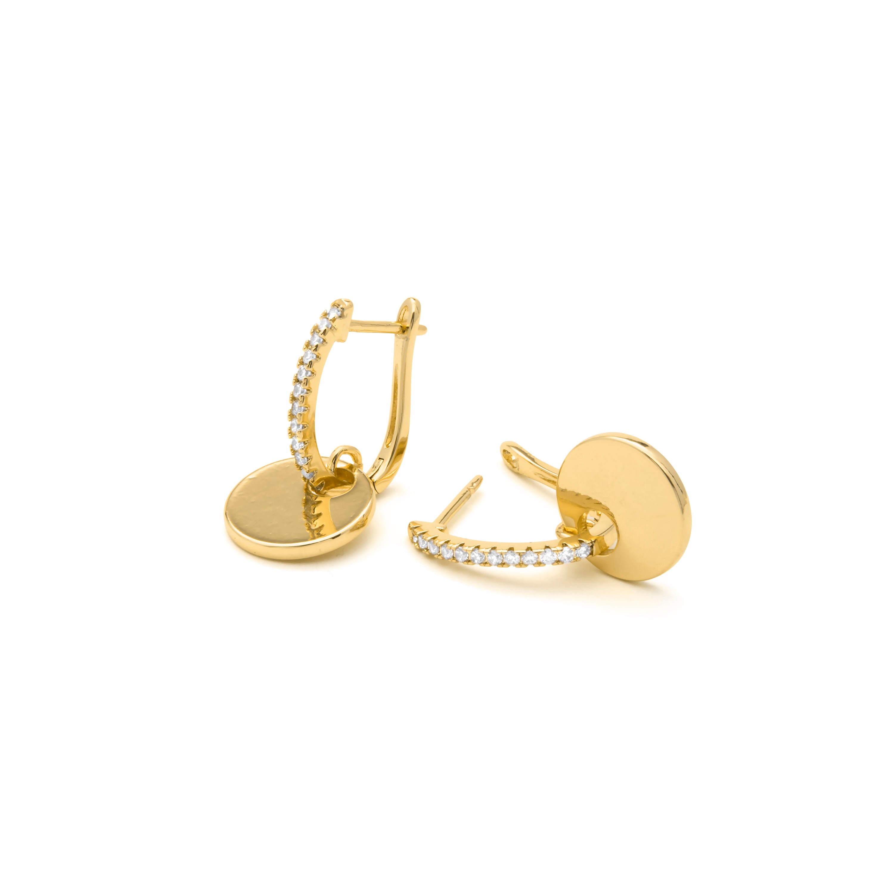Orecchini finitura in oro giallo 18k - Sarif