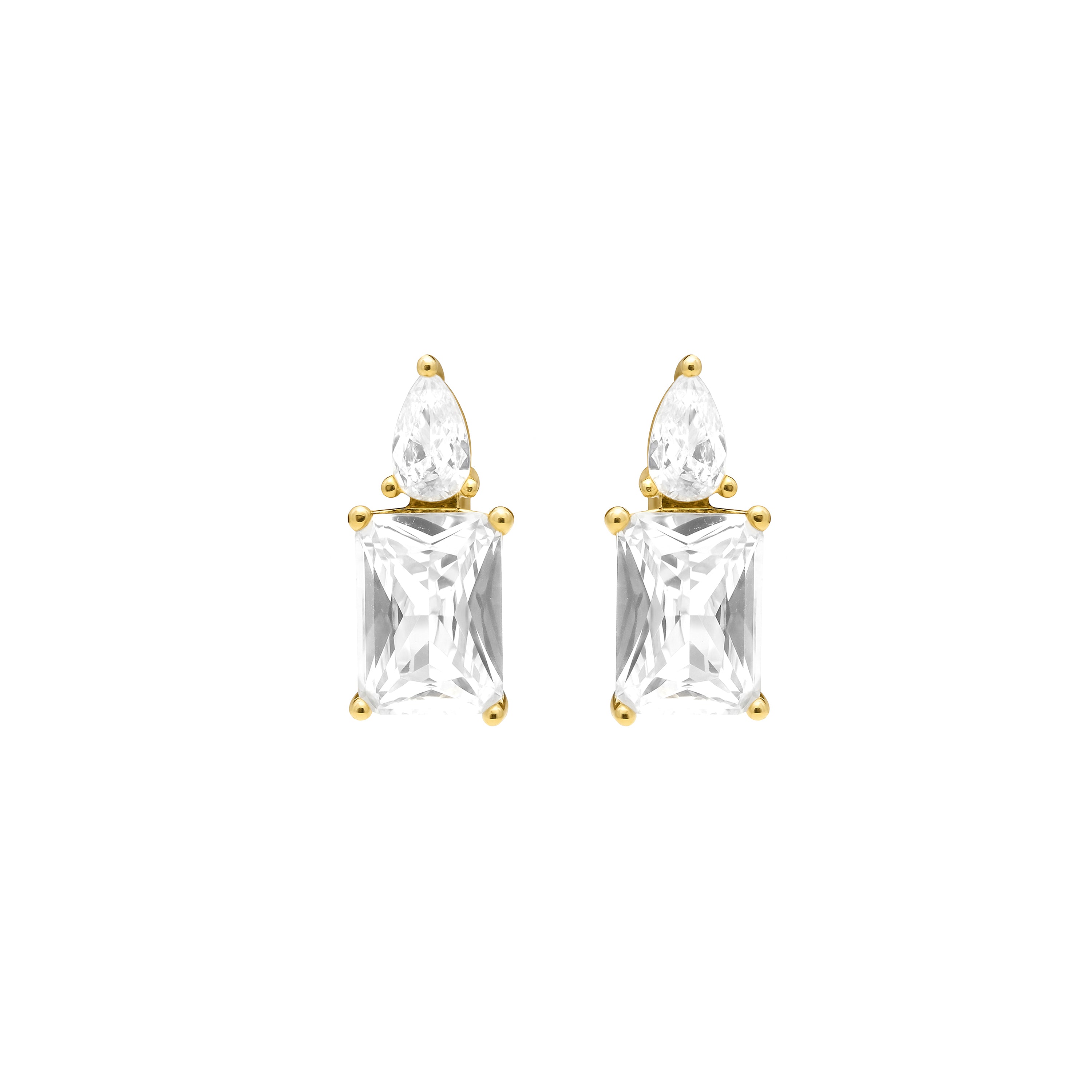 Ohrringe mit 18k Gelbgold-Finish - Wenca