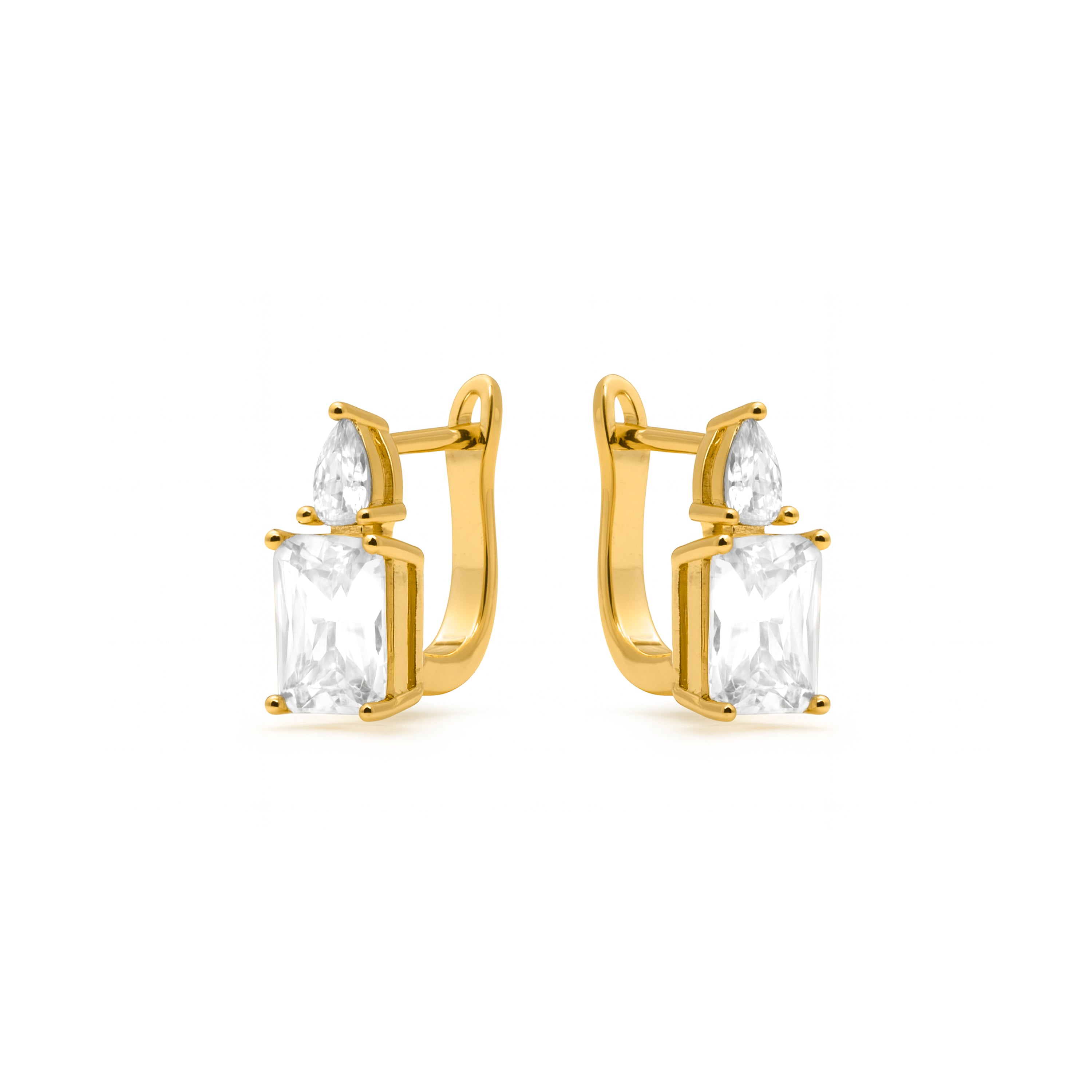 Ohrringe mit 18k Gelbgold-Finish - Wenca